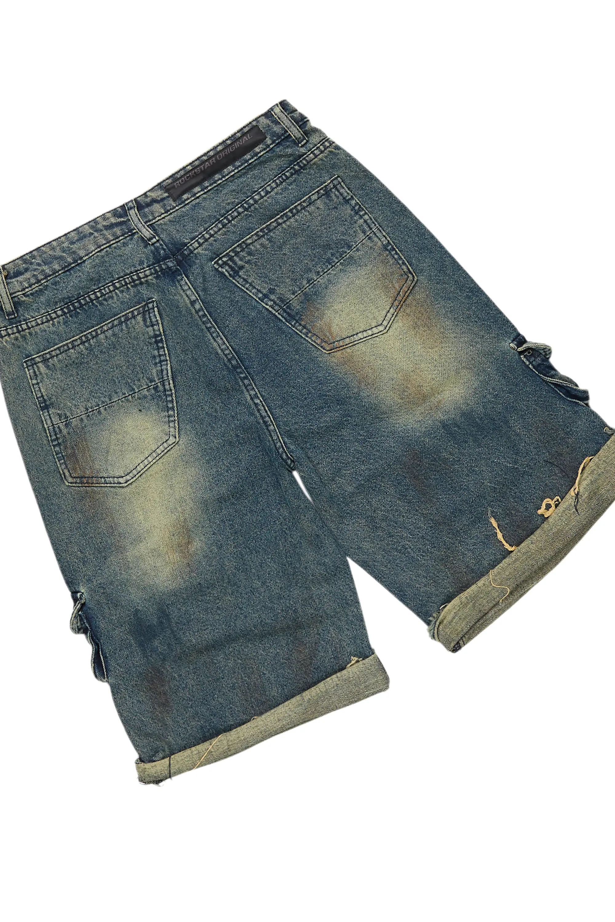Lake White/Dark Blue T-Shirt/Denim Short Set - Image 10