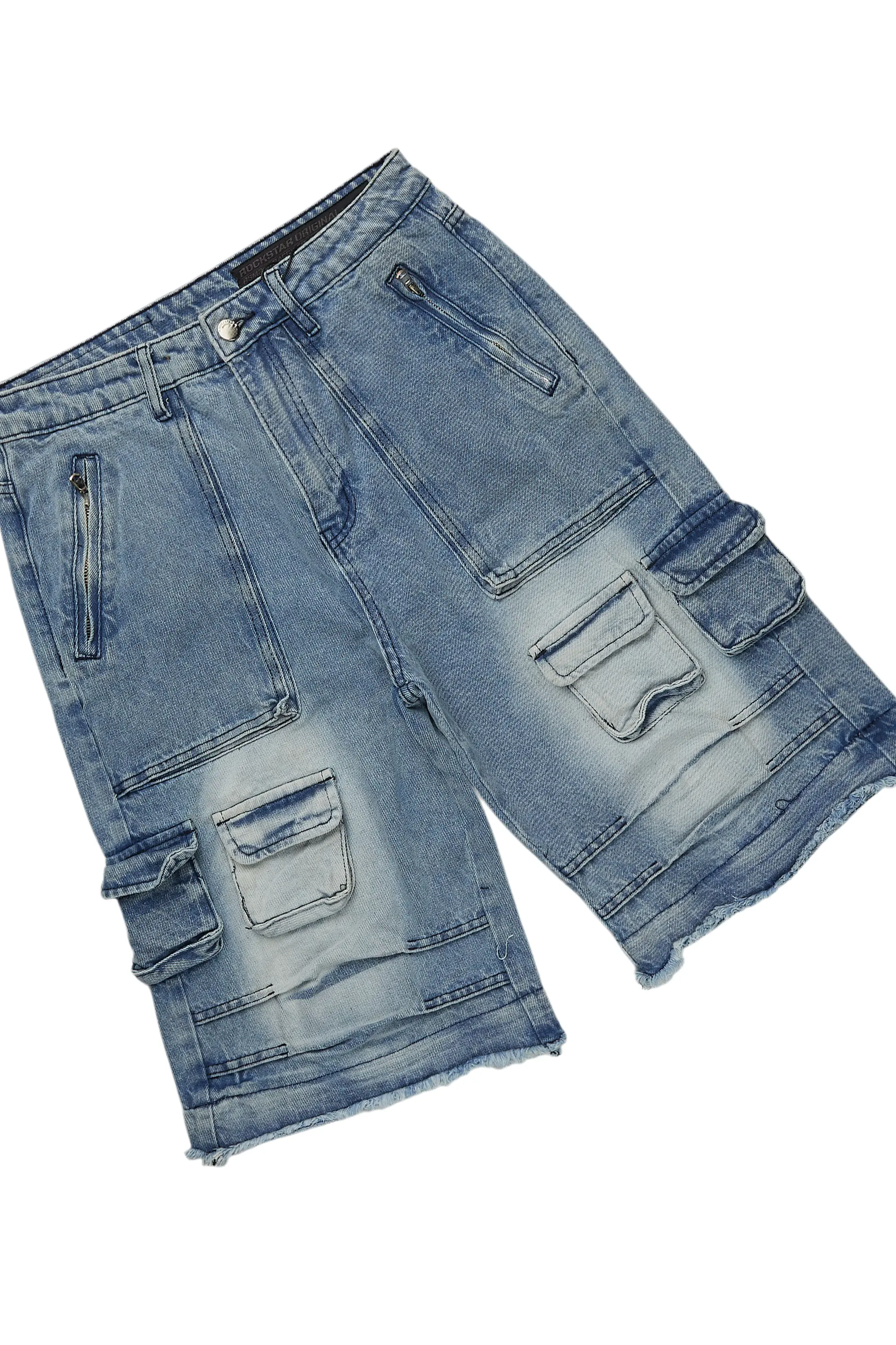 Grill Grey/Blue T-Shirt/Denim Short Set - Image 4