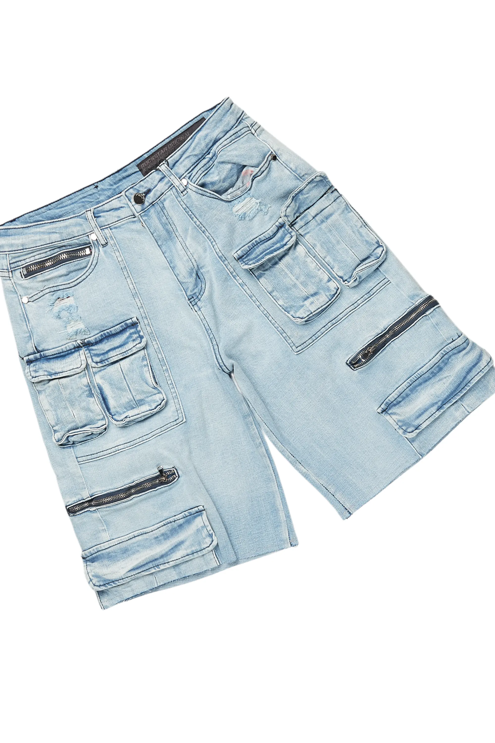 Lake White/Blue T-Shirt/Denim Short Set - Image 9