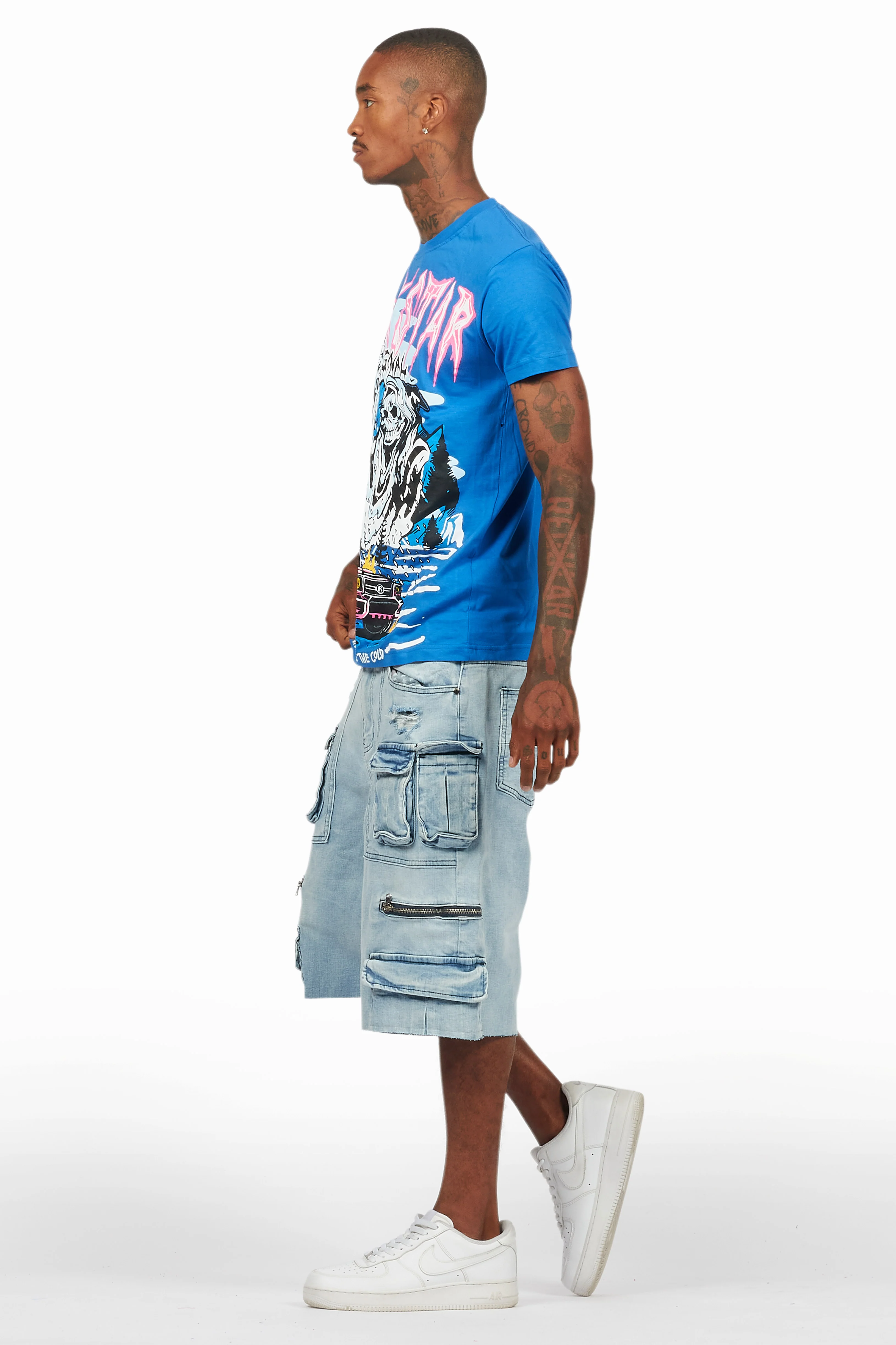 Kip Royal T-Shirt/Denim Short Set - Image 5