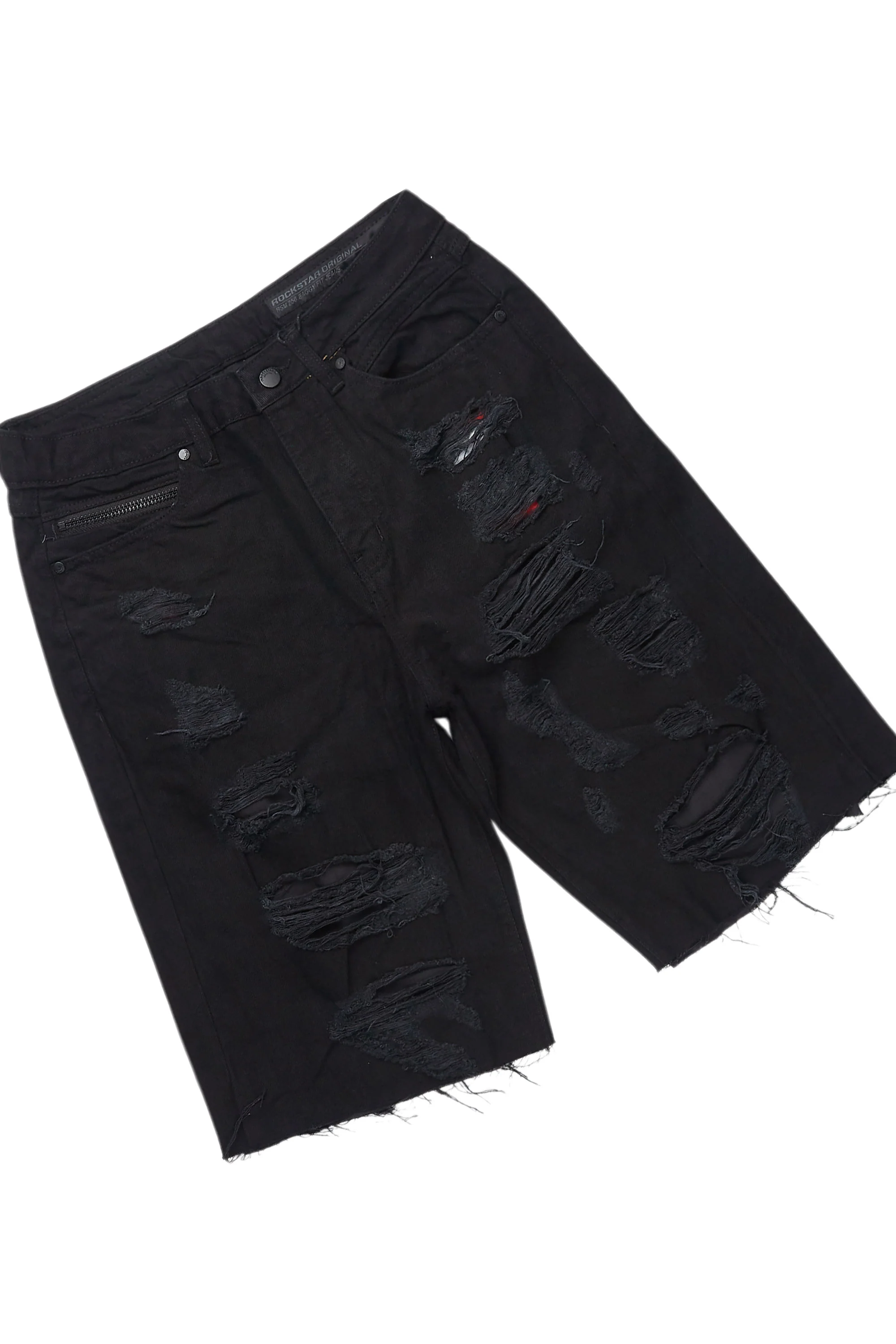 Kip Black T-Shirt/Denim Short Set - Image 9