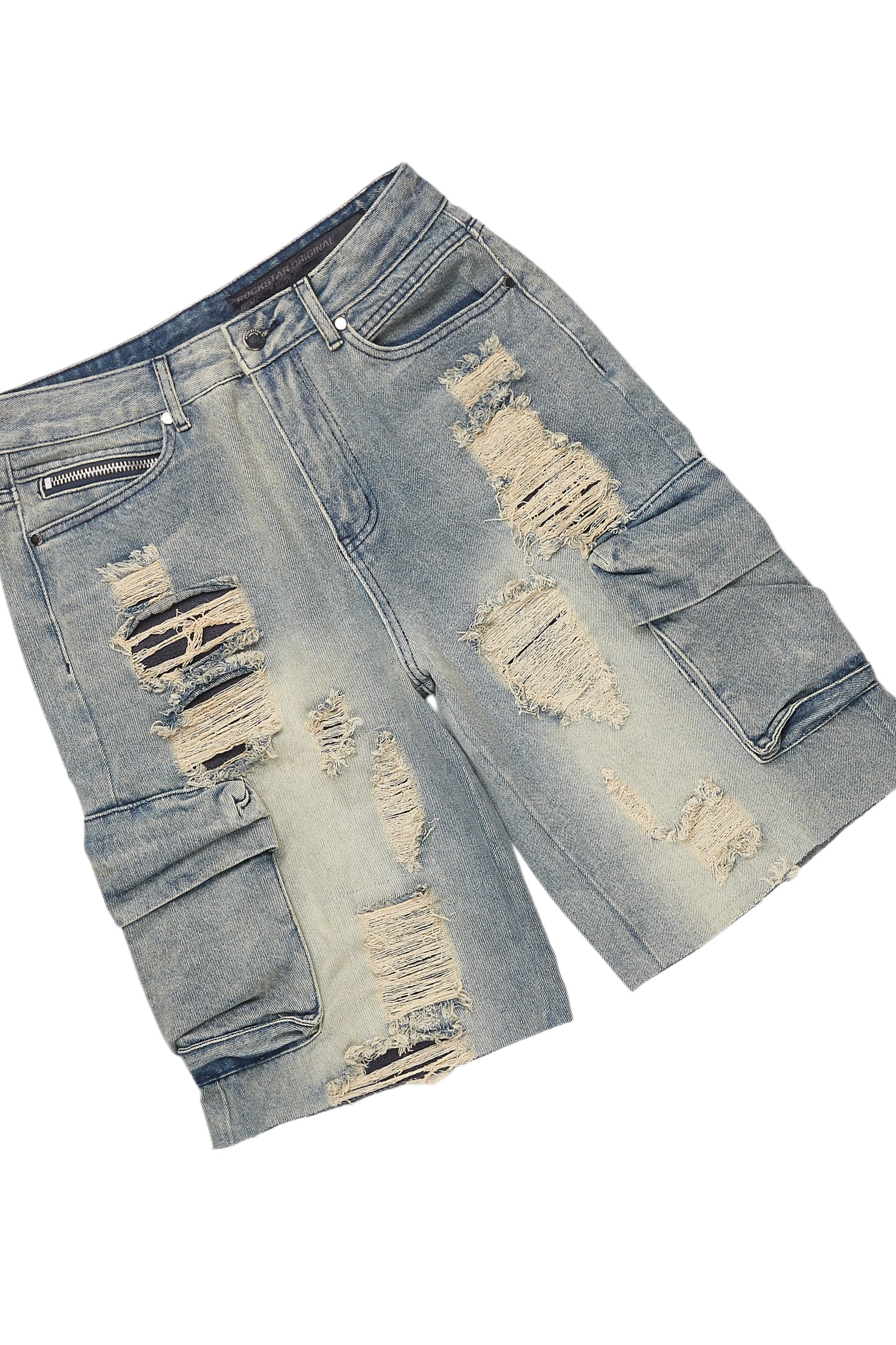 Amos Navy T-Shirt/Denim Short Set - Image 9