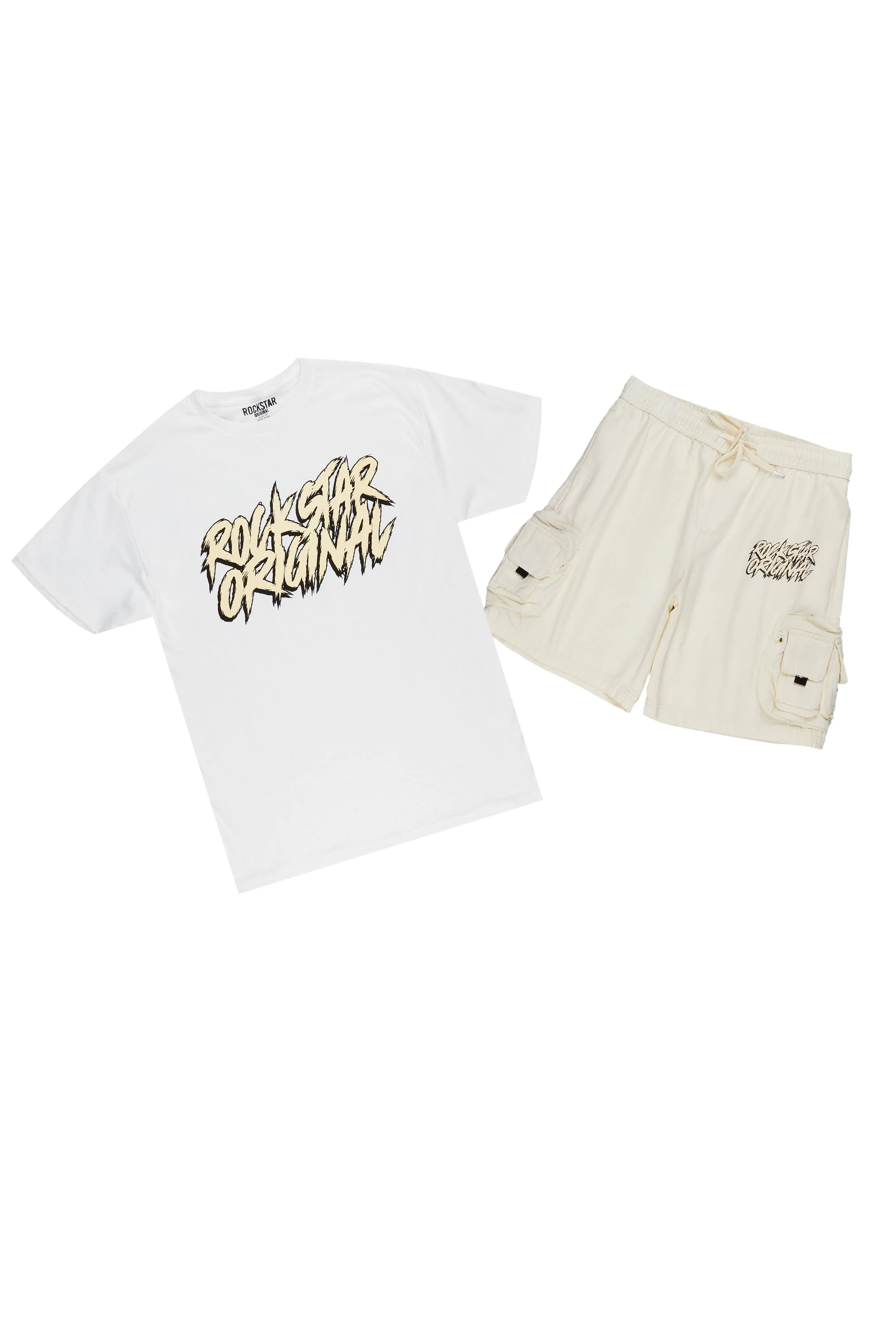 Zustrand White/Cream T-Shirt Short Set - Image 8