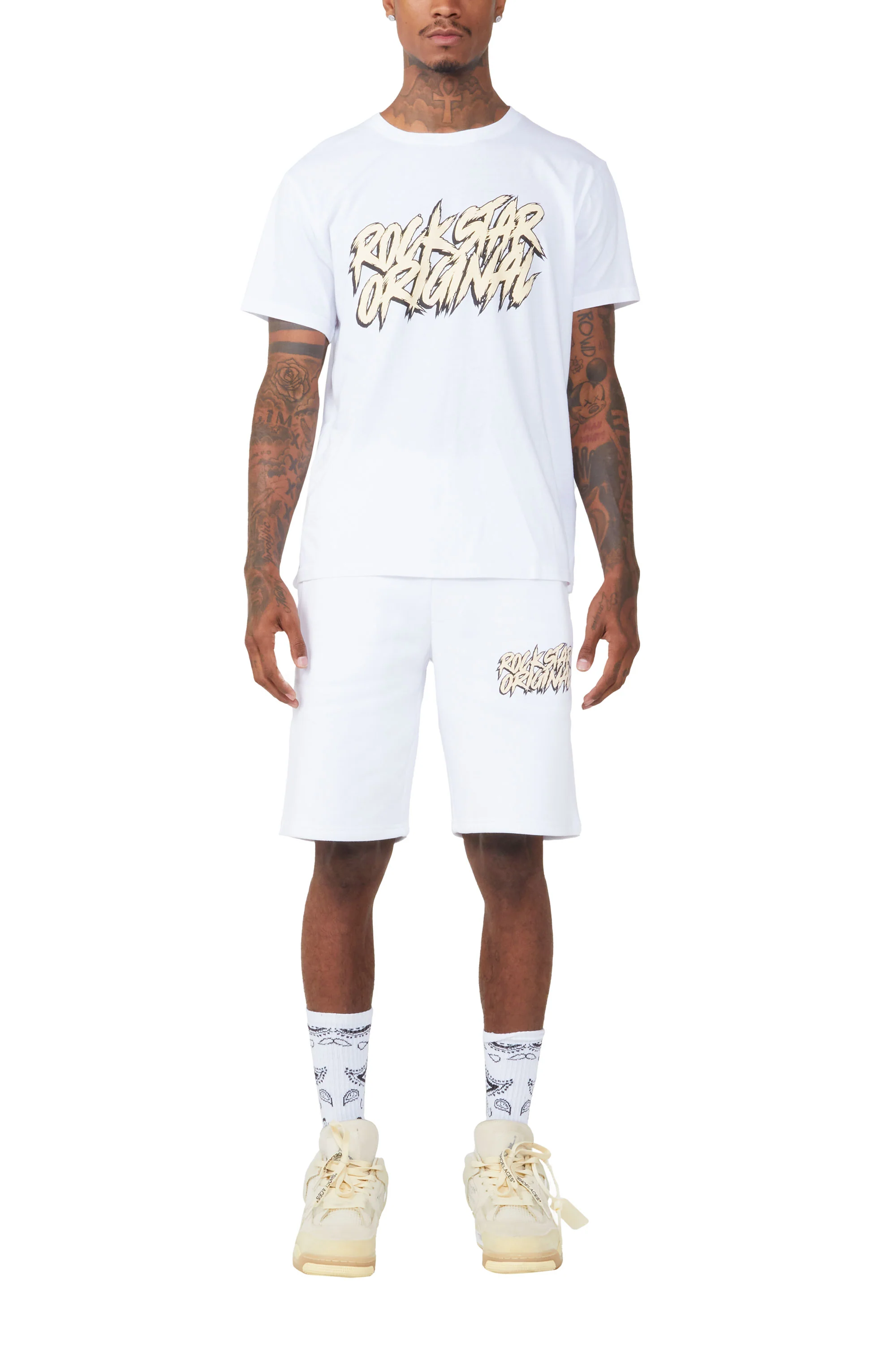 Zustrand White/Cream T-Shirt Short Set - Image 9