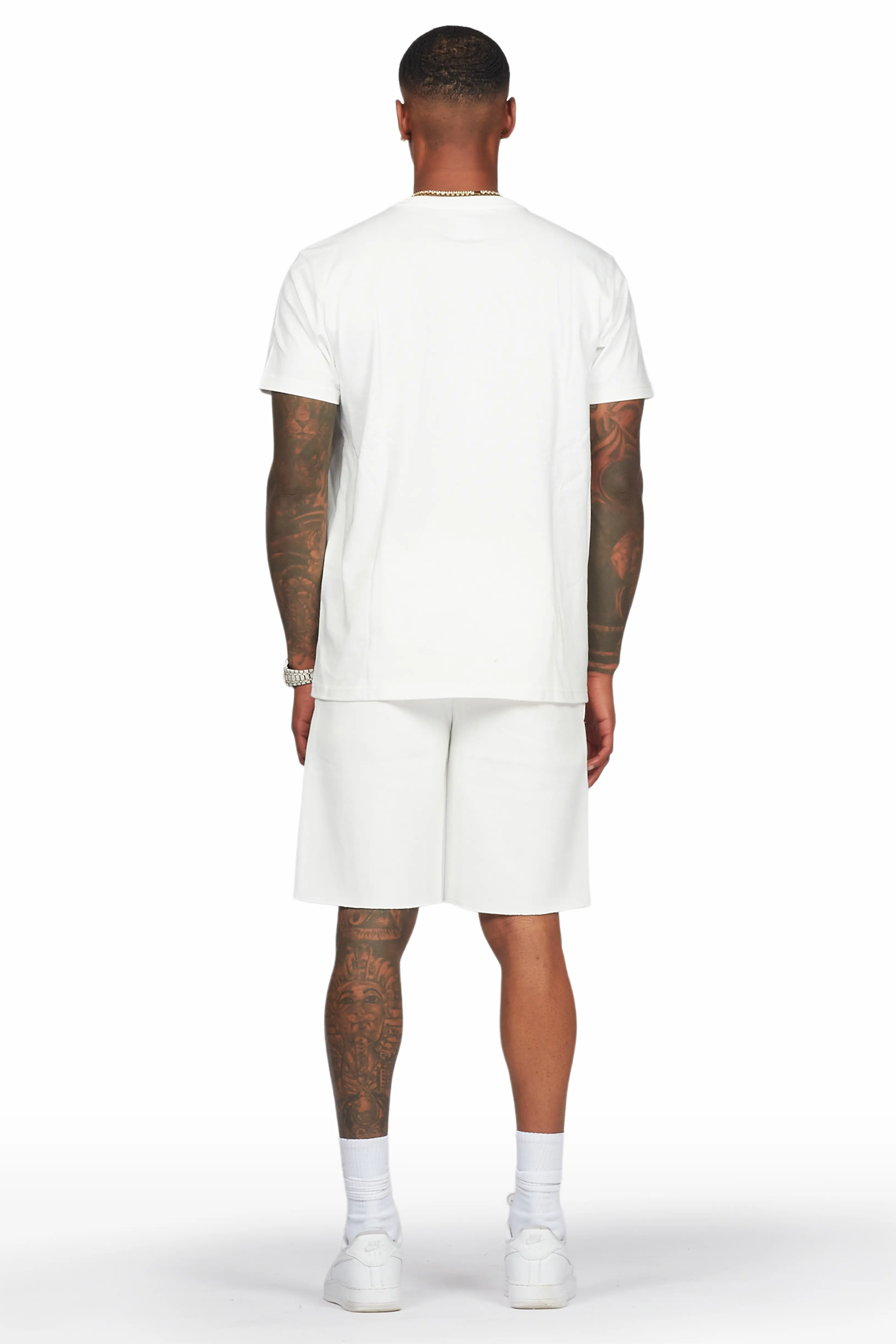 Highya White T-Shirt/Short Set - Image 5