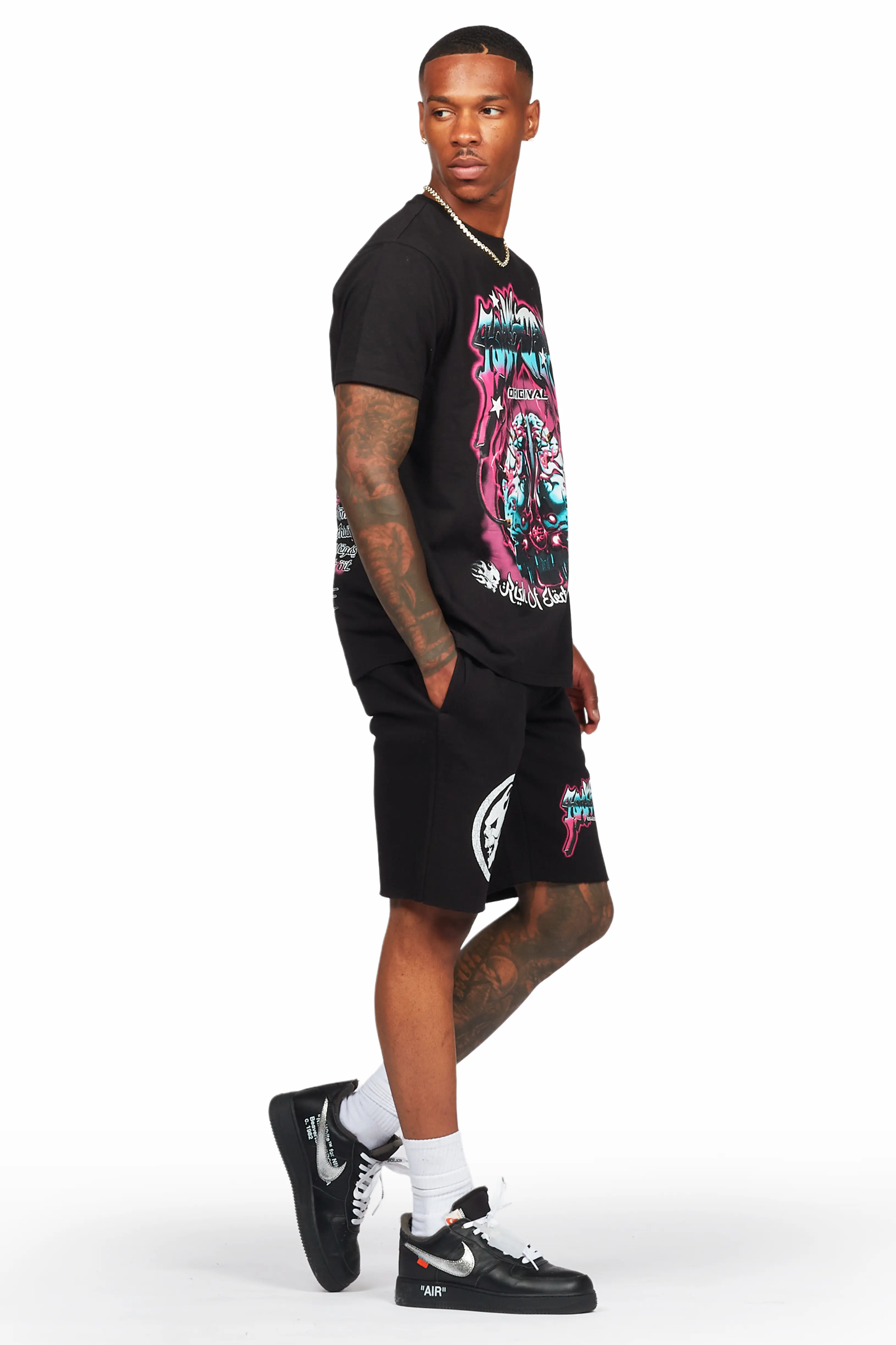 Lucy Black T-Shirt/Short Set - Image 6