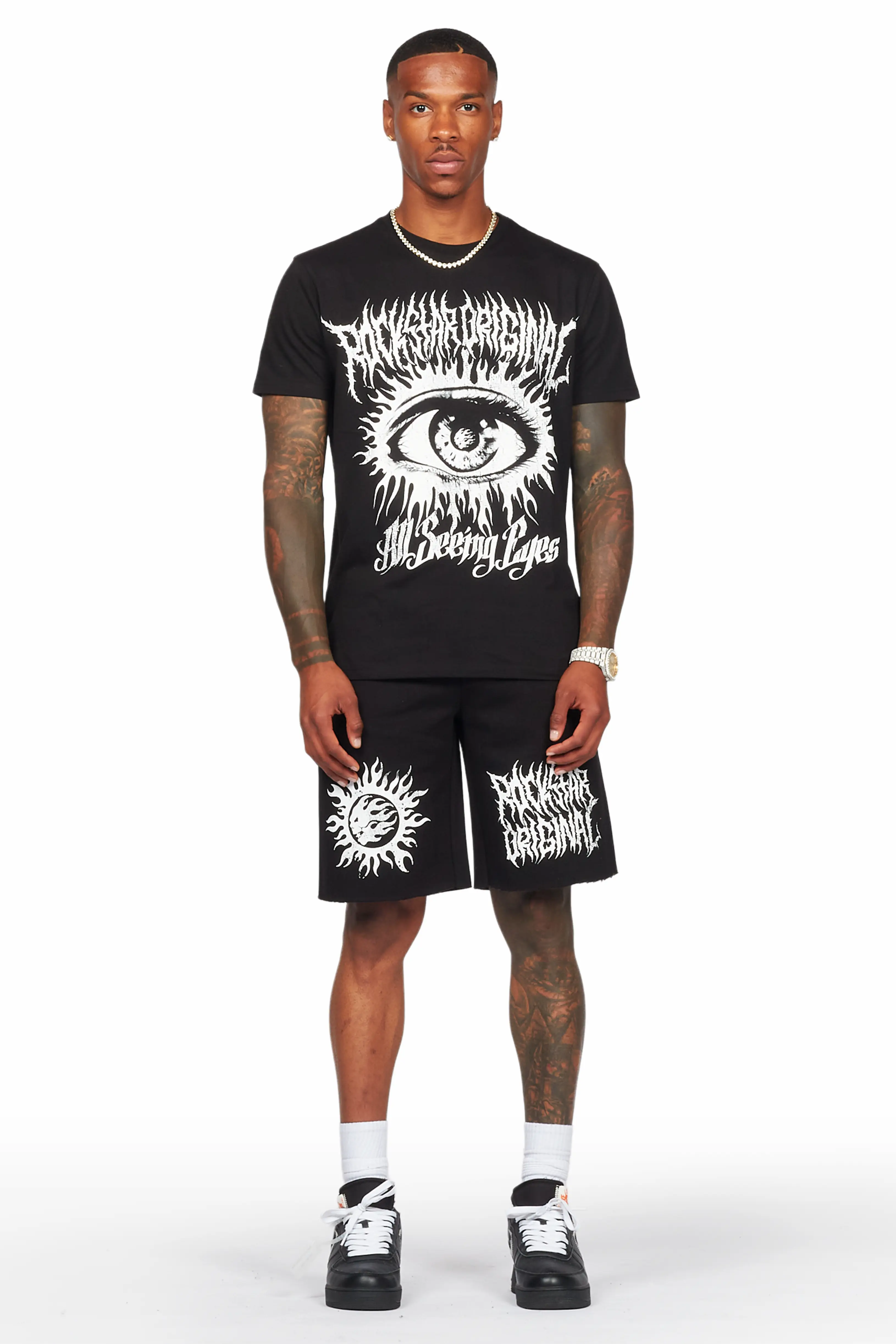 Bolk Black T-Shirt/Short Set - Image 2