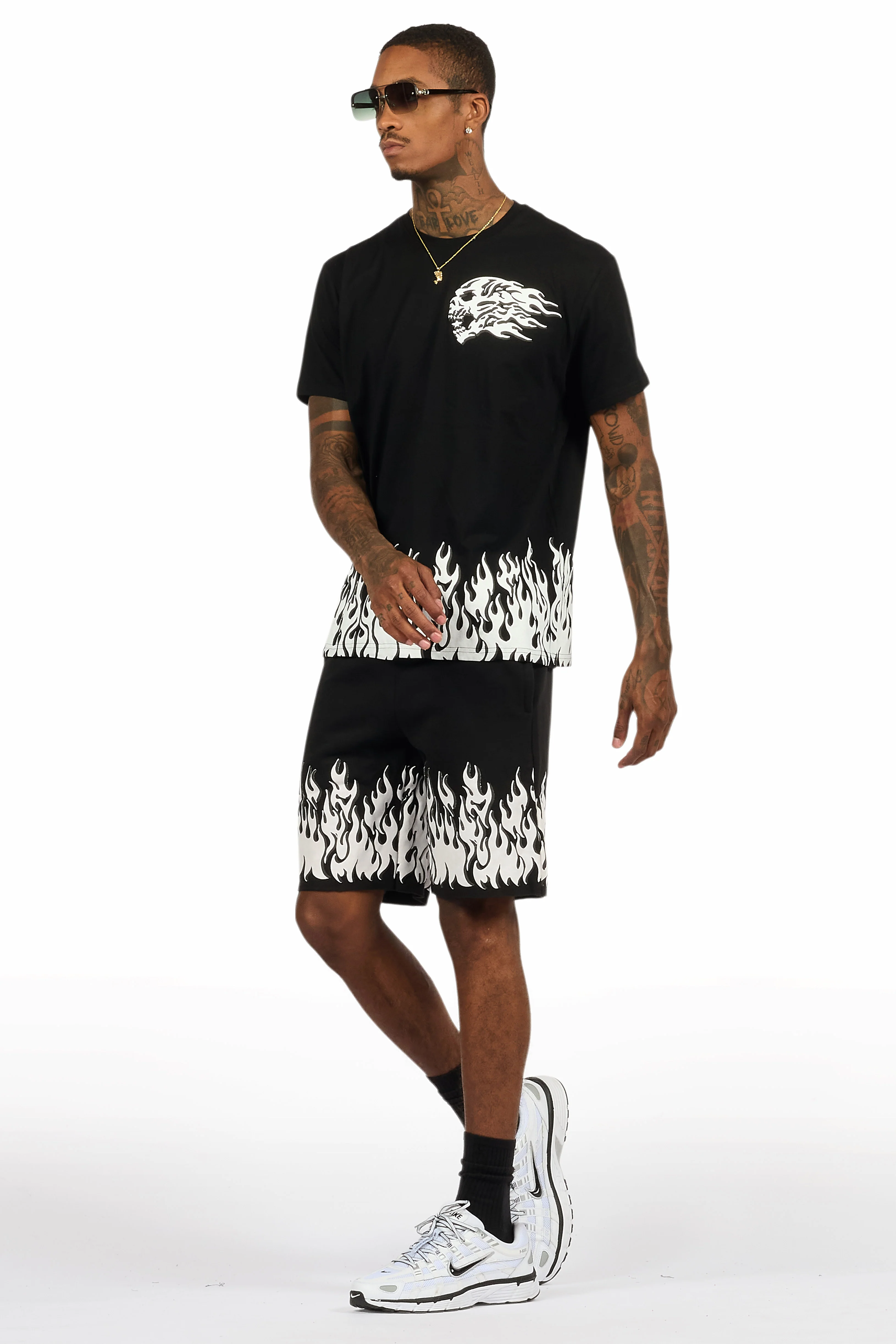 Bubble Black T-Shirt/Short Set - Image 7