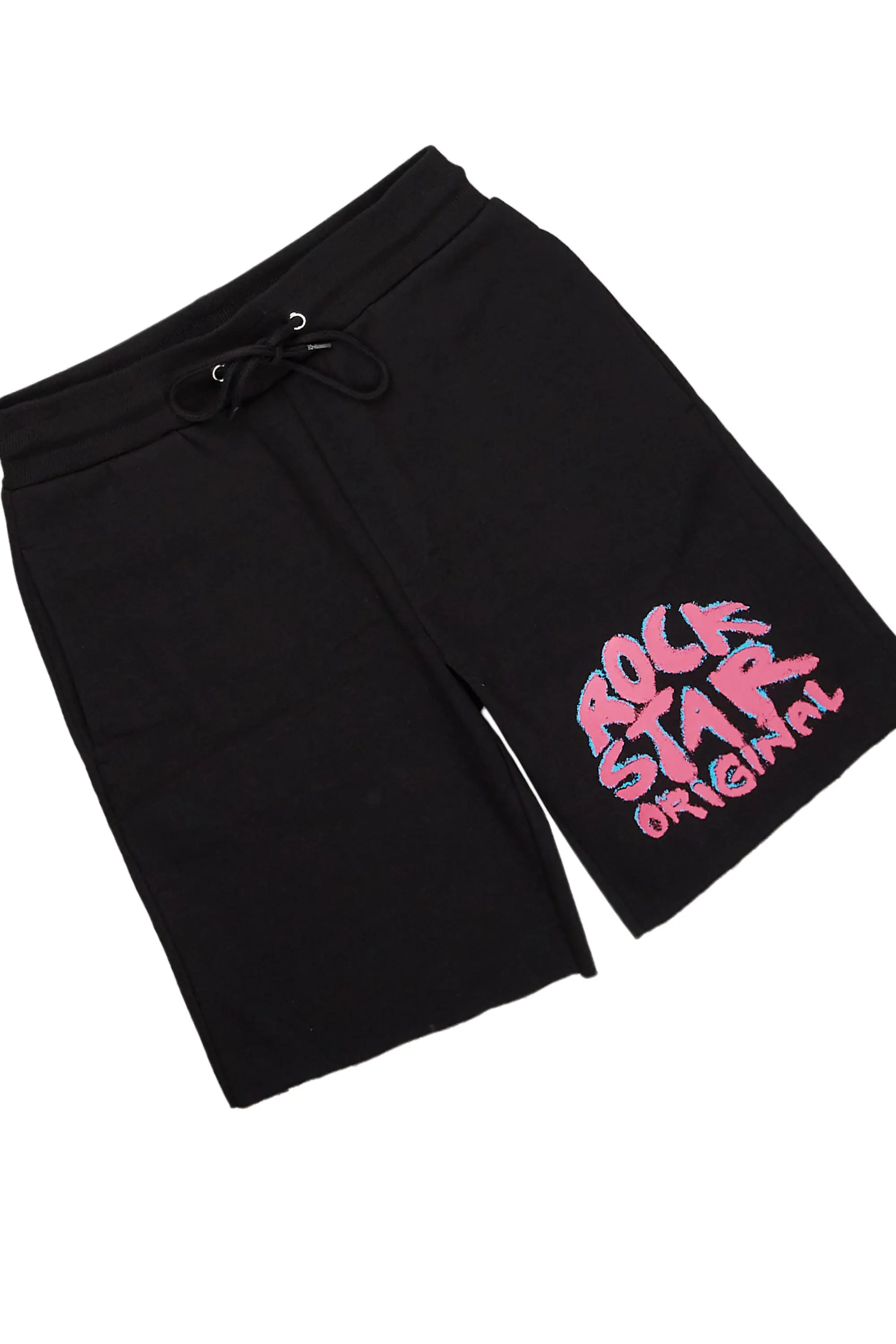 Waves Black T-Shirt/Short Set - Image 9