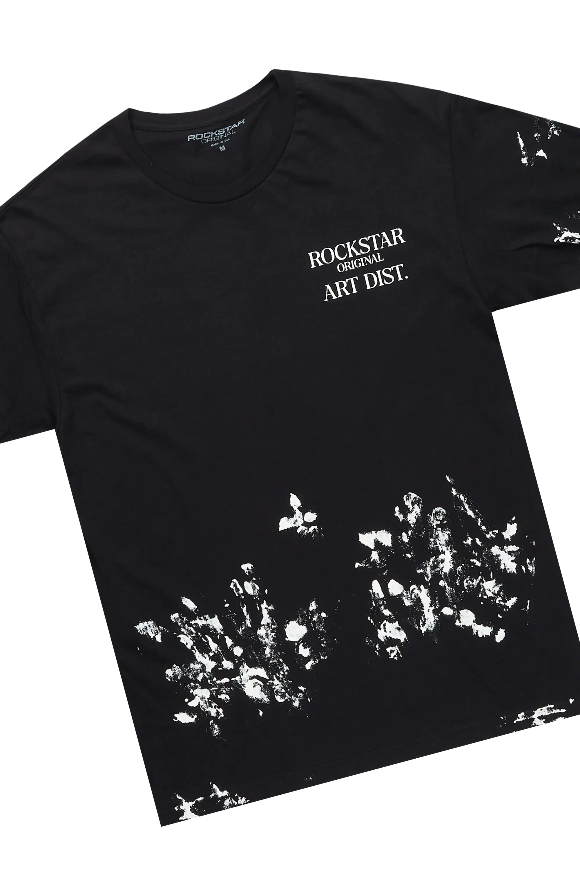 Filip Black Graphic T-Shirt Short Set - Image 7