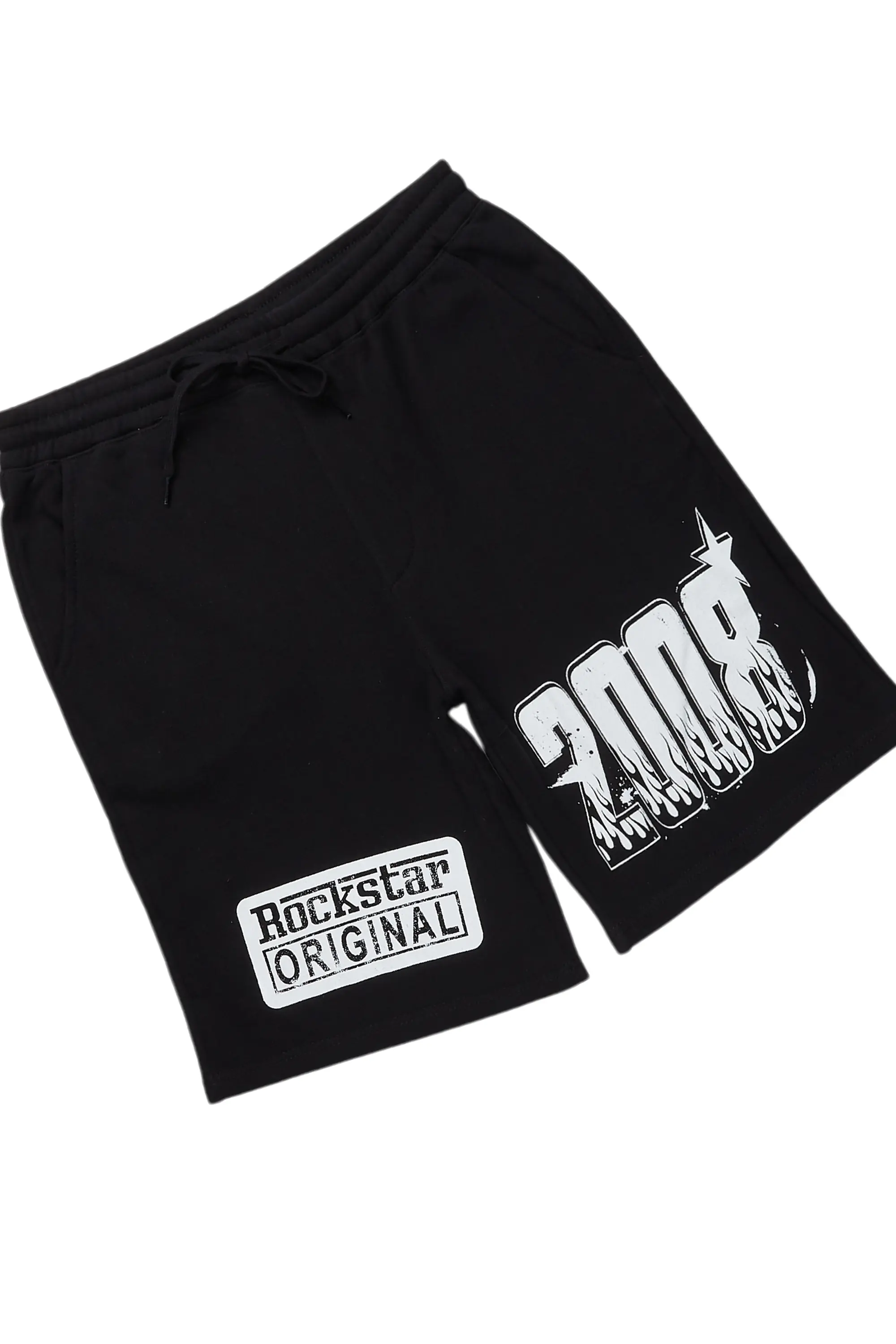 Esha Black T-Shirt Short Set - Image 6