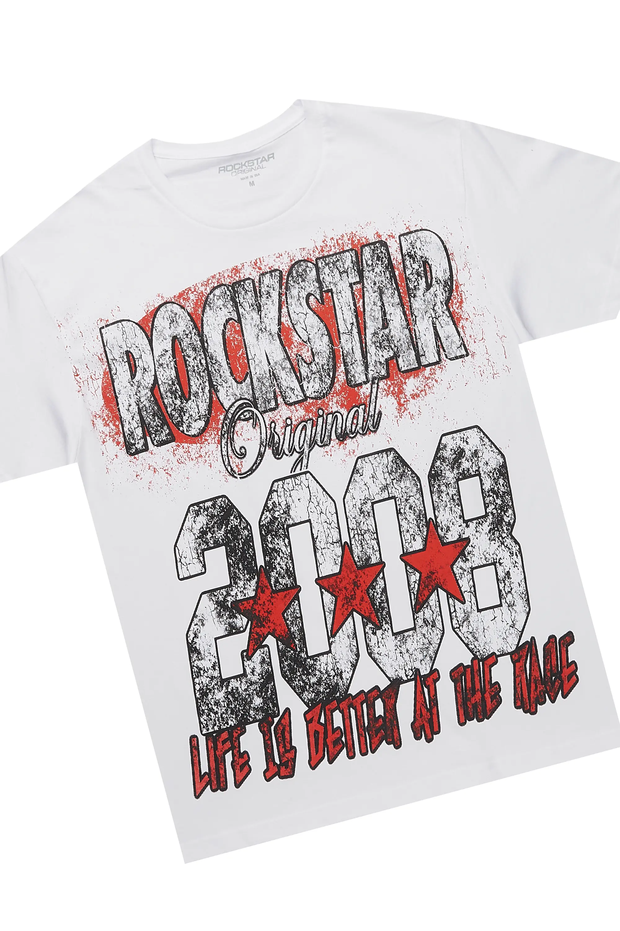 Racing Grung White/Red Graphic T-Shirt Short Set - Image 7