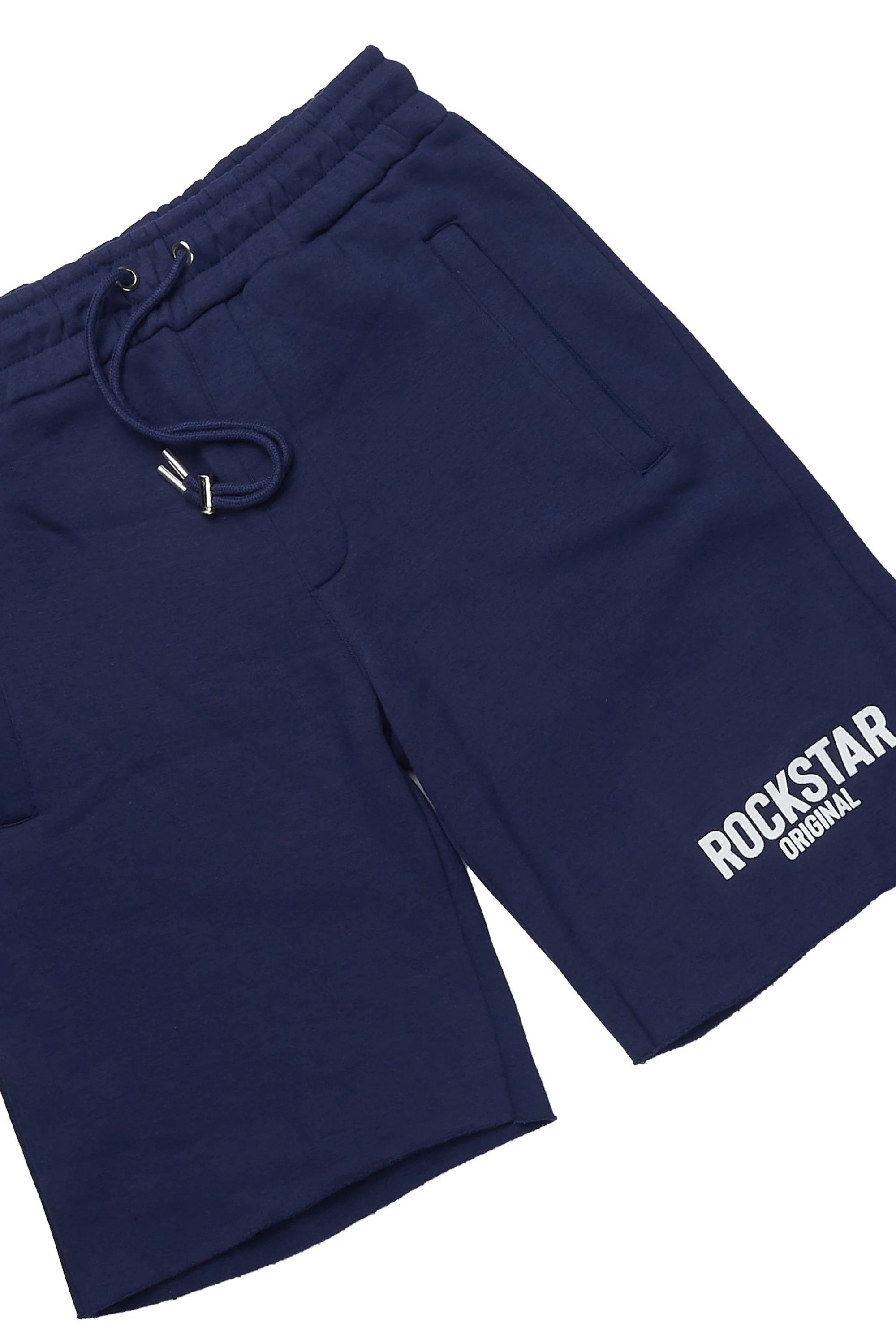 Sana Navy T-Shirt/Raw Edge Short Set - Image 7
