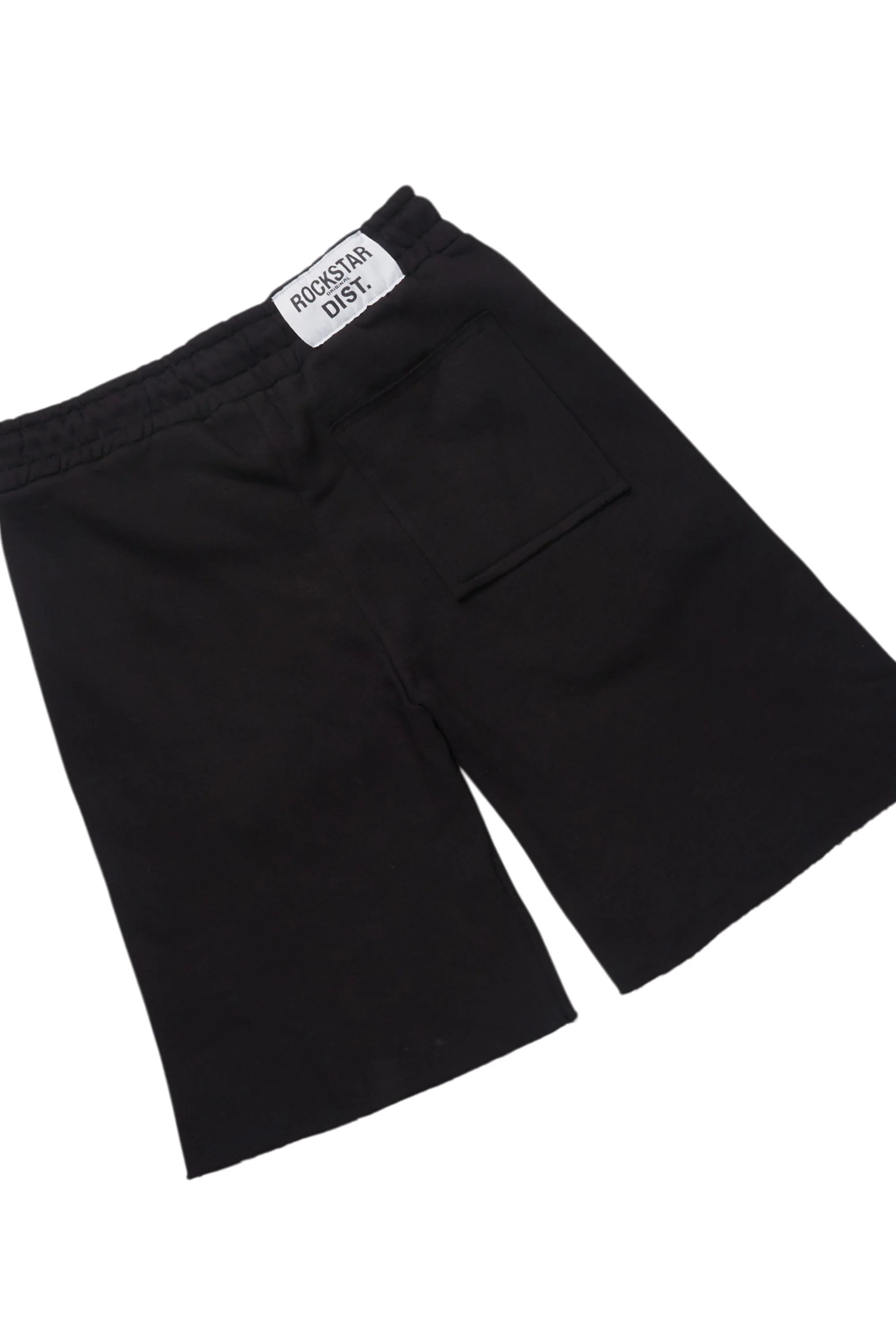 Bubble Black T-Shirt/Raw Edge Short Set - Image 10