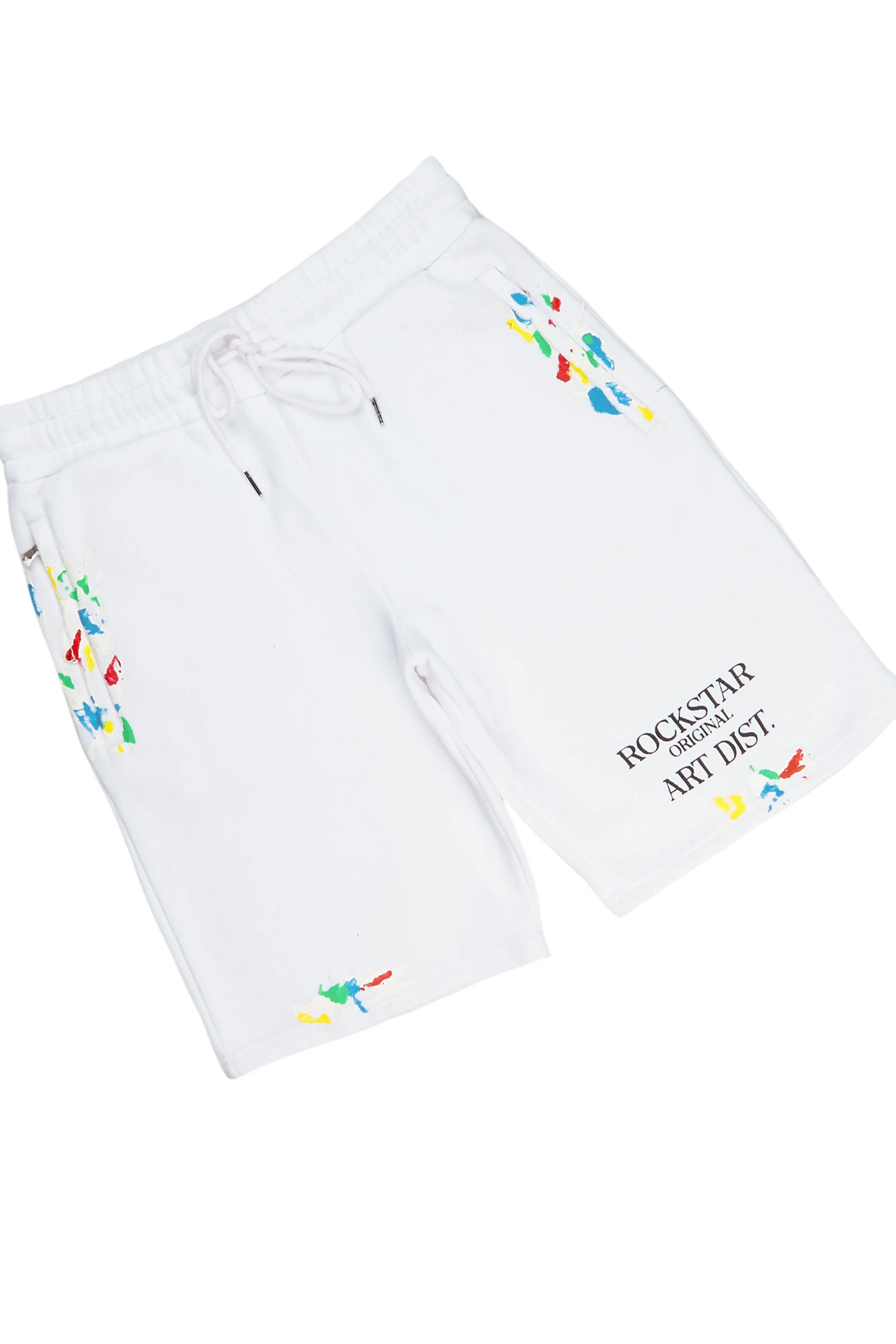 Rockstar Art Dist. White T-Shirt Short Set - Image 3