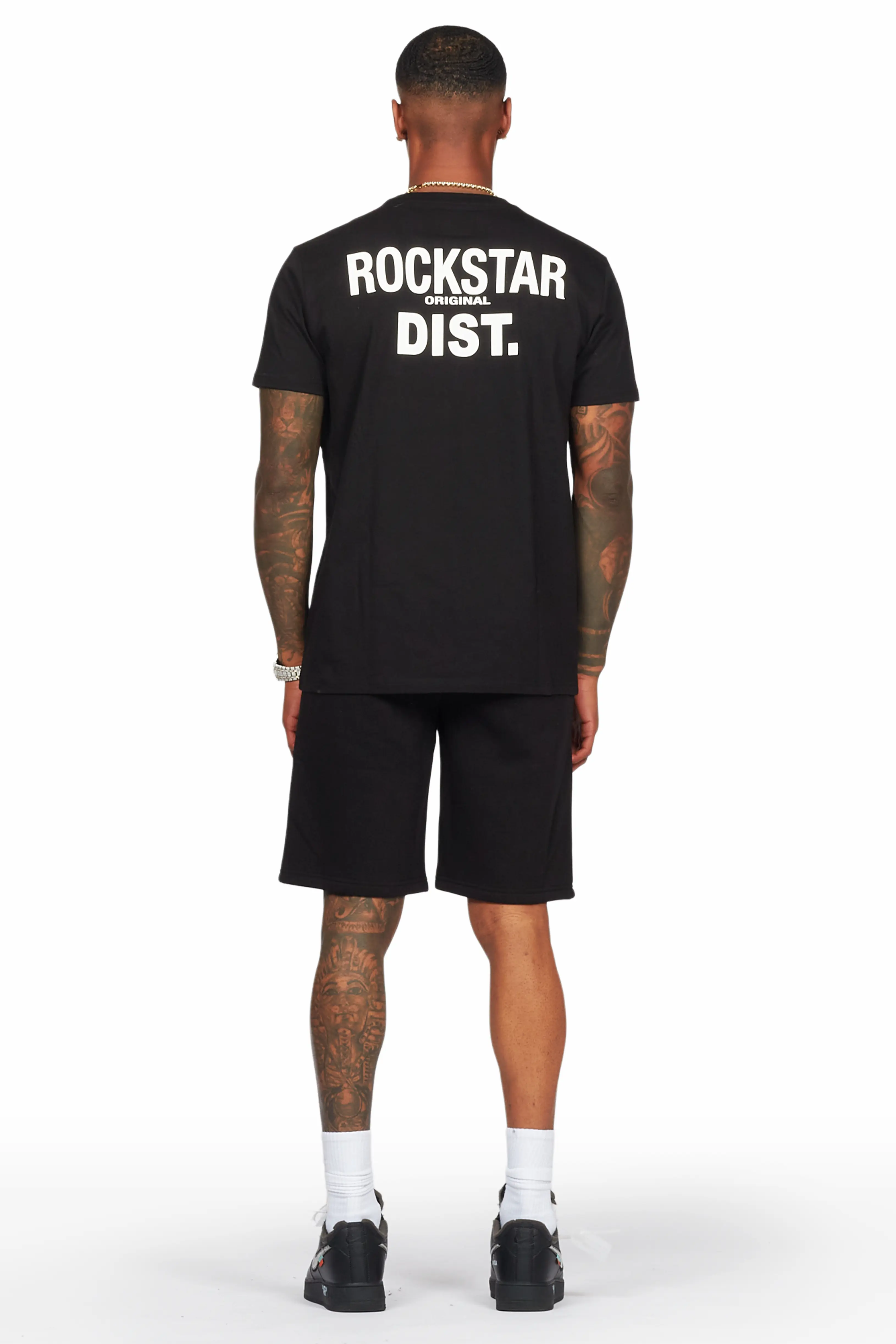 Alpine Black T-Shirt/Short Set - Image 3
