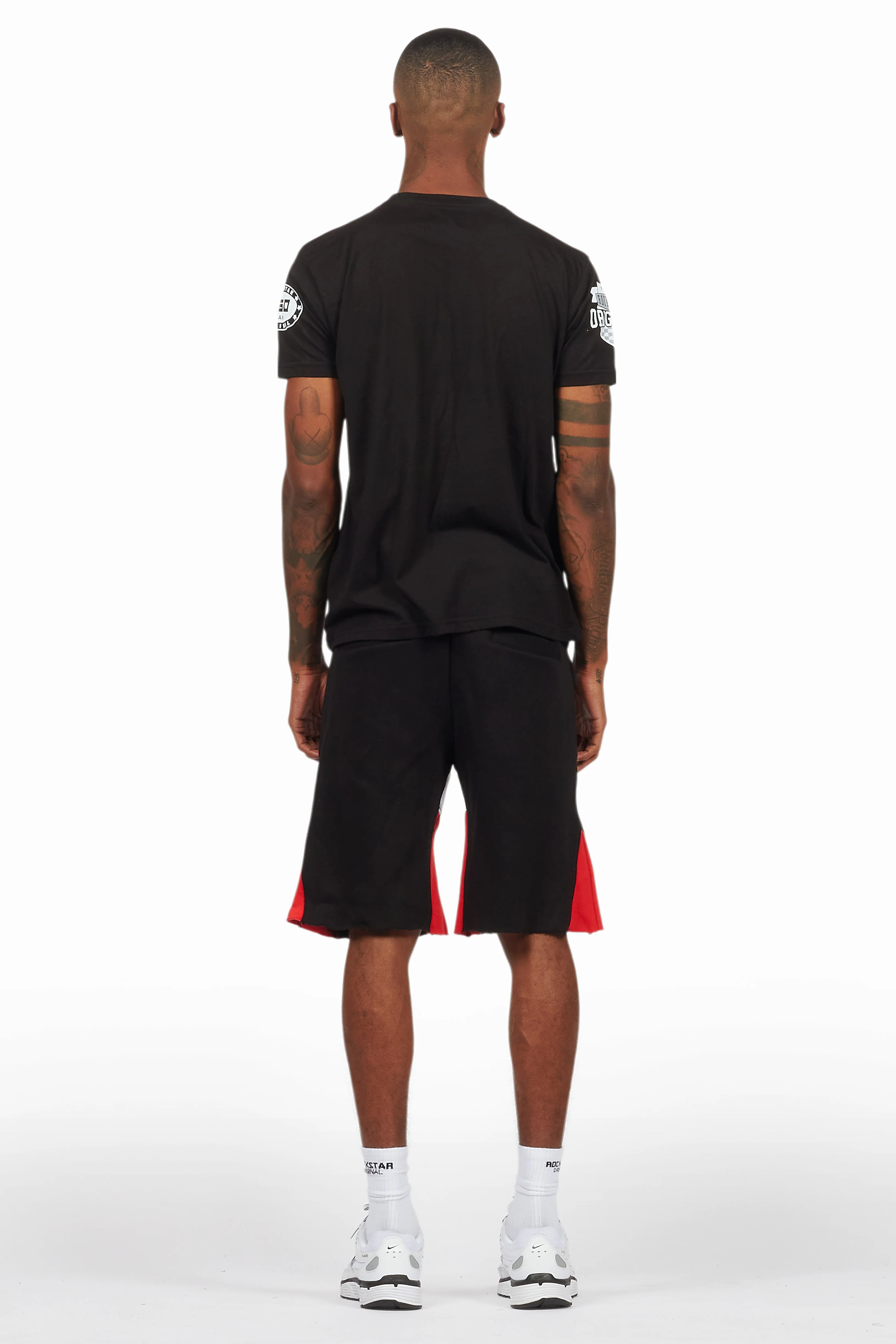 Amos Black Relaxed T-Shirt/Short Set - Image 4