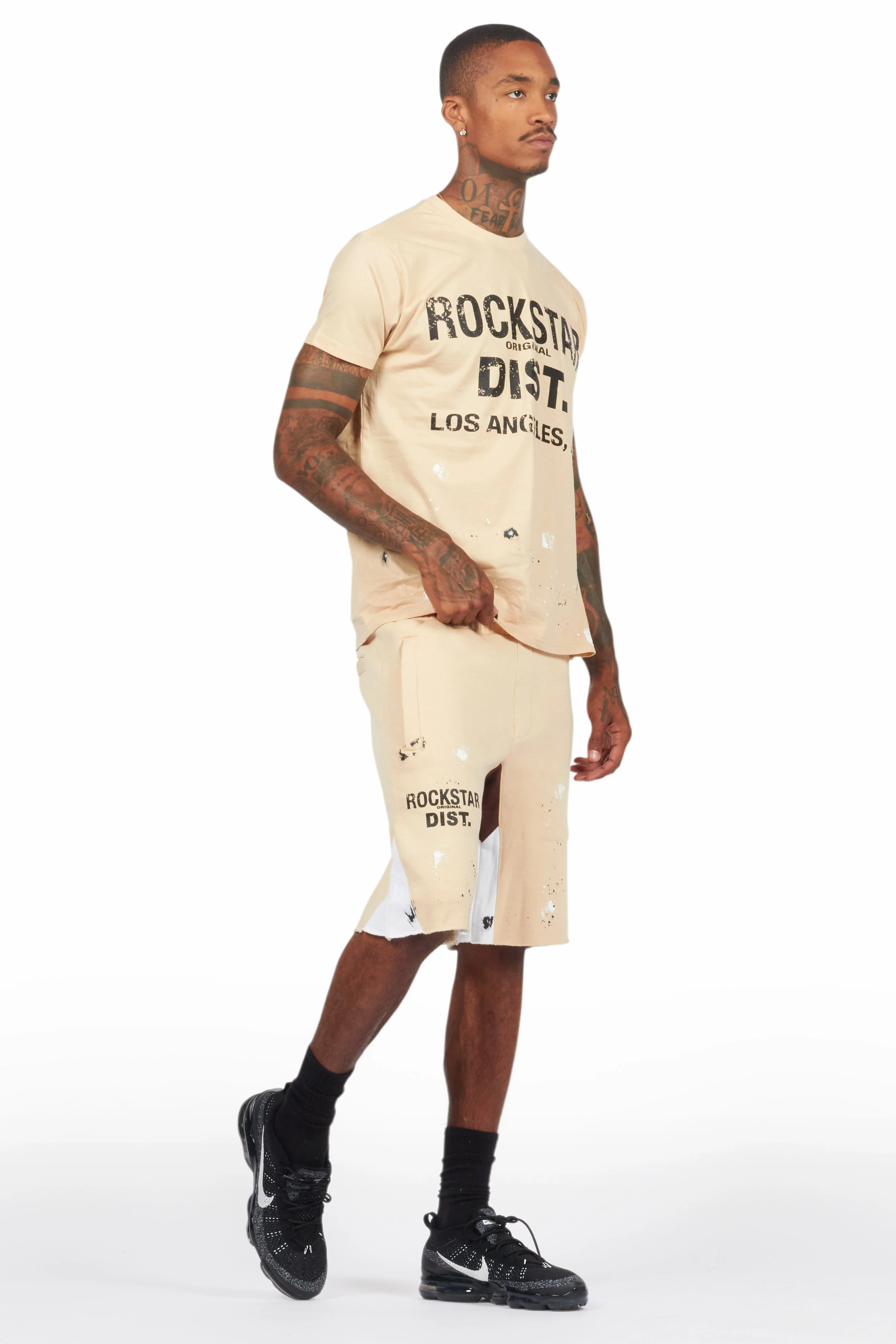 Scottie Beige Painter T-Shirt/Short Set - Image 6