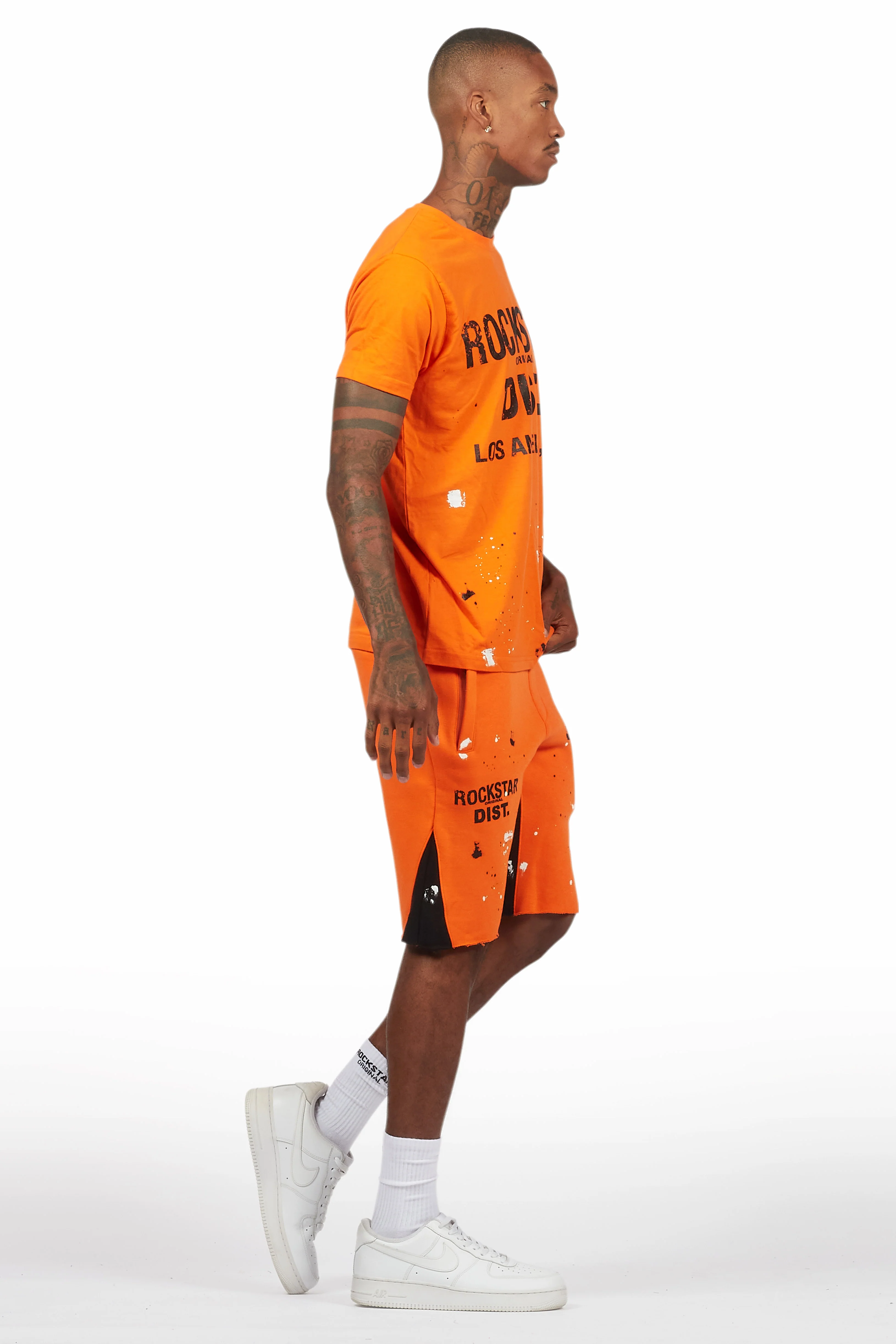 Scottie Orange Painter T-Shirt/Short Set - Image 3
