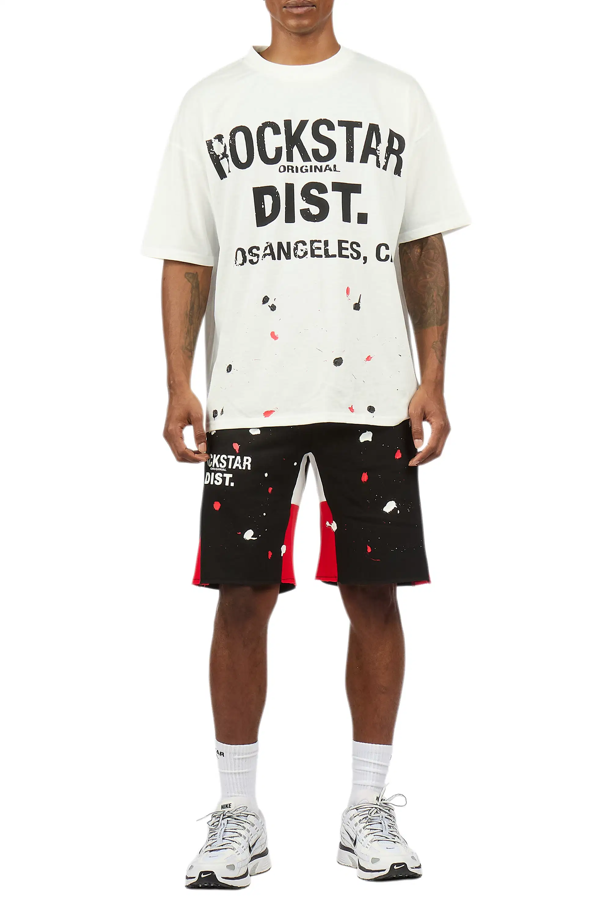 Scottie White/Black Painter T-Shirt/Short Set - Image 8