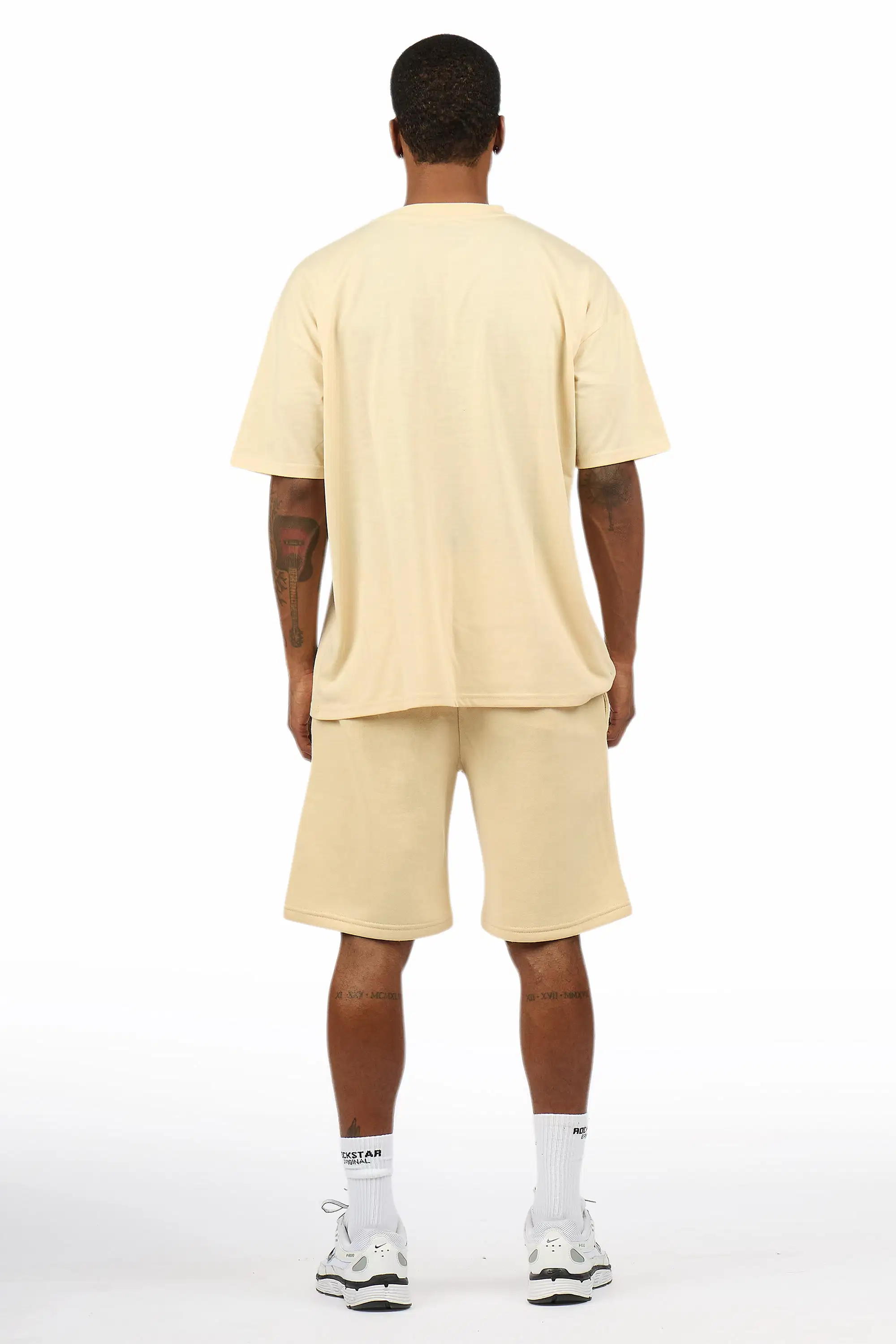 Starlake Beige Graphic T-Shirt/Short Set - Image 4