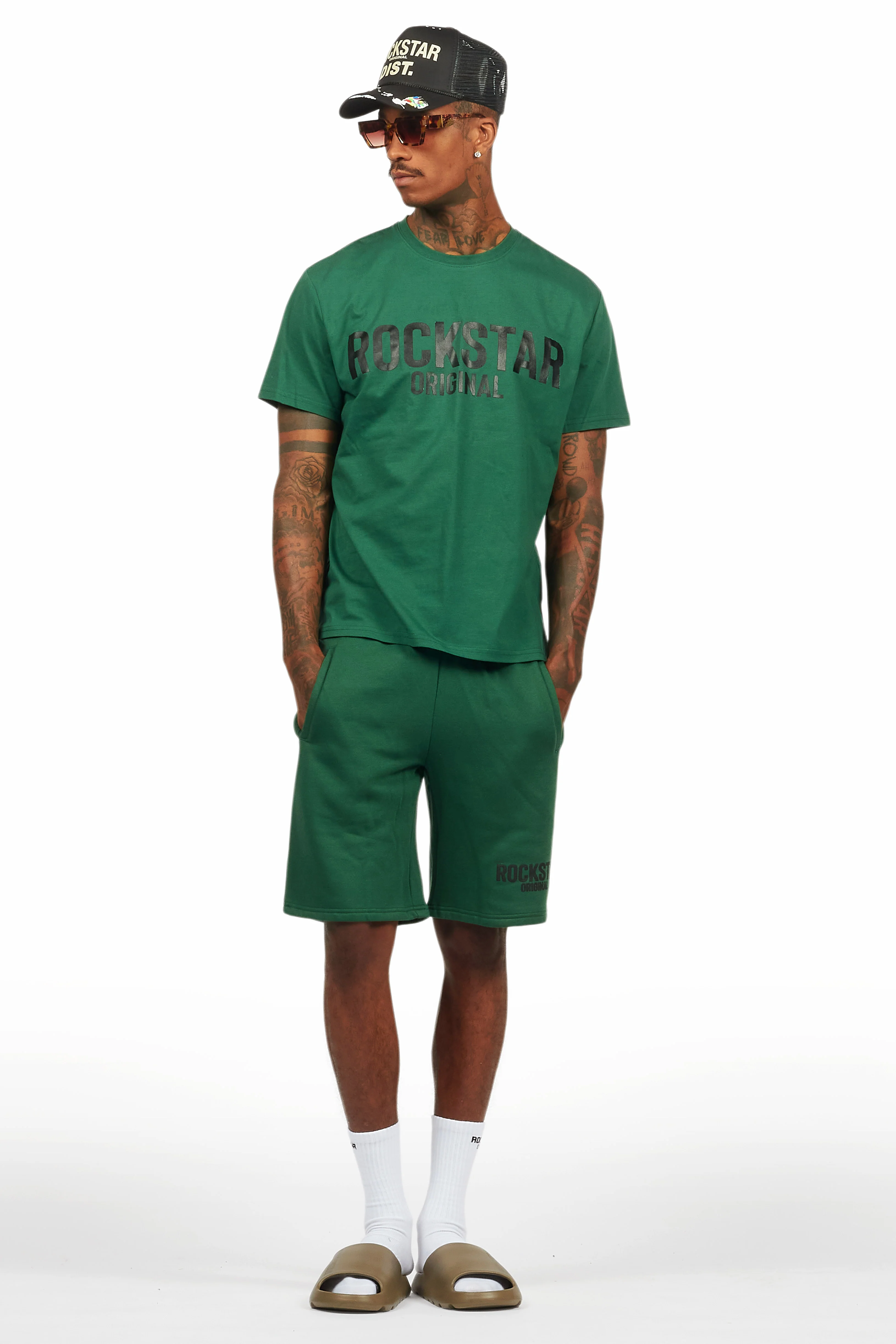 Sana Green/Black Short Set - Image 2