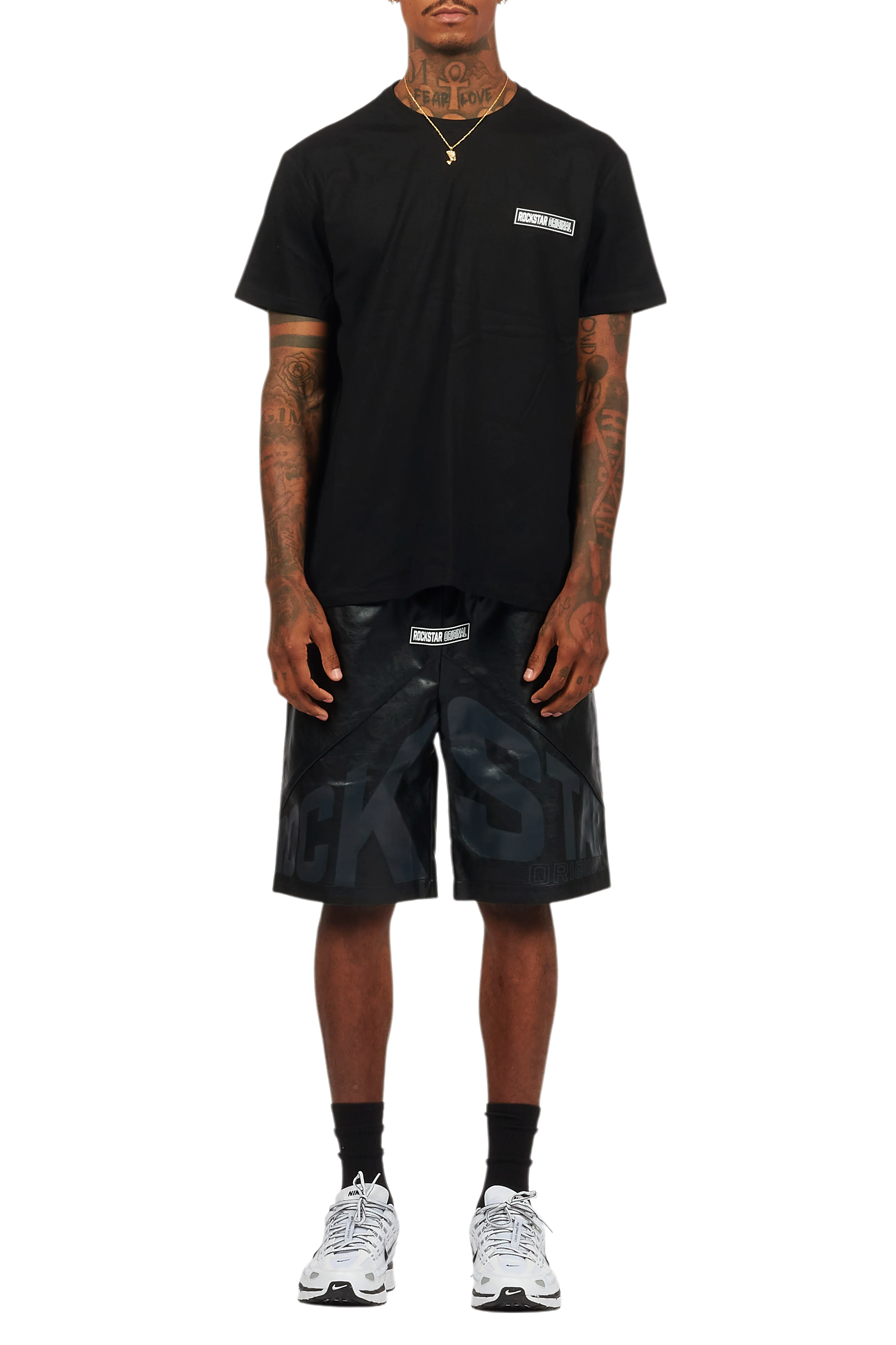 Zayn Black/Black Graphic Short Set - Image 10