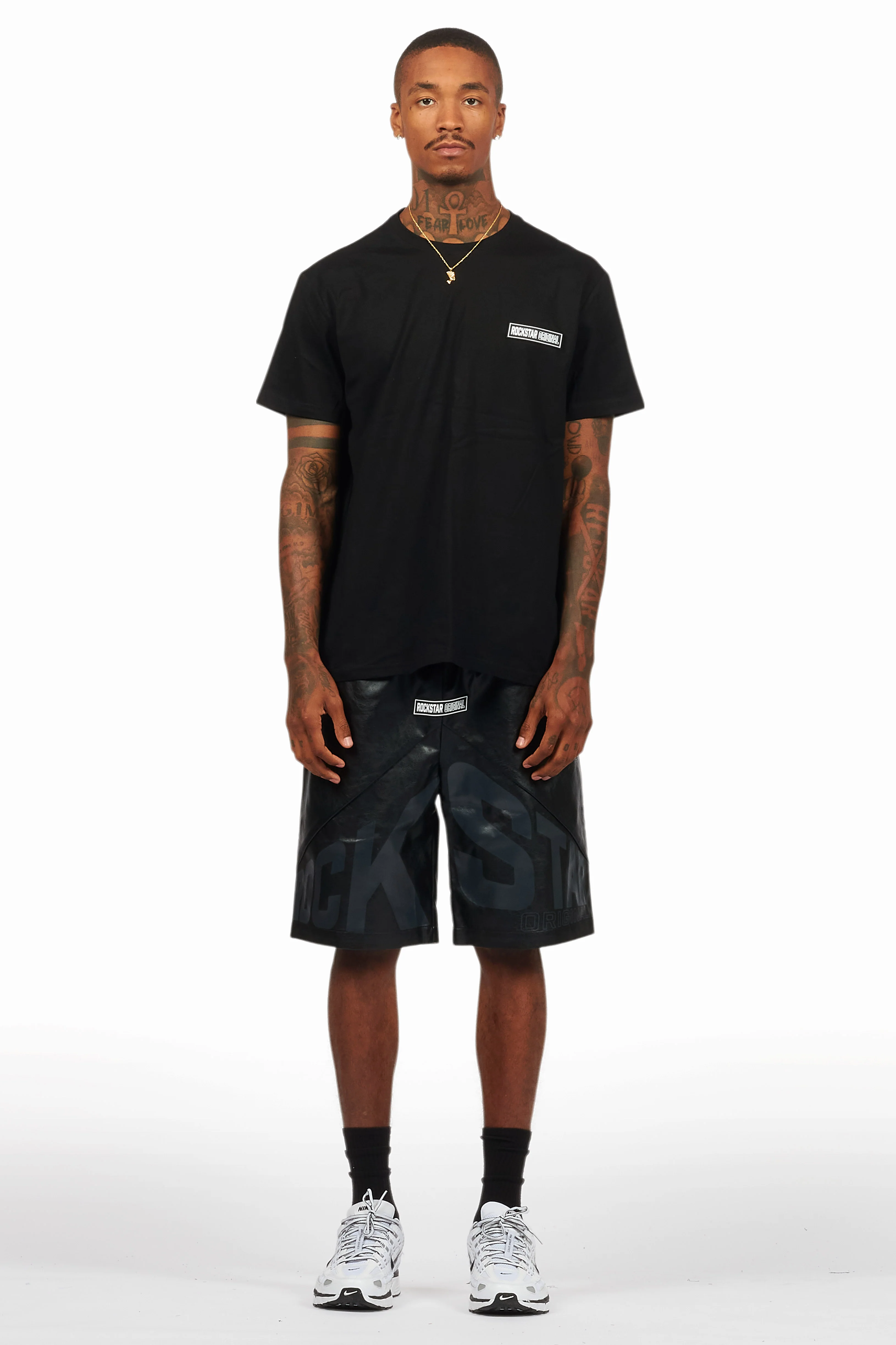 Zayn Black/Black Graphic Short Set - Image 2