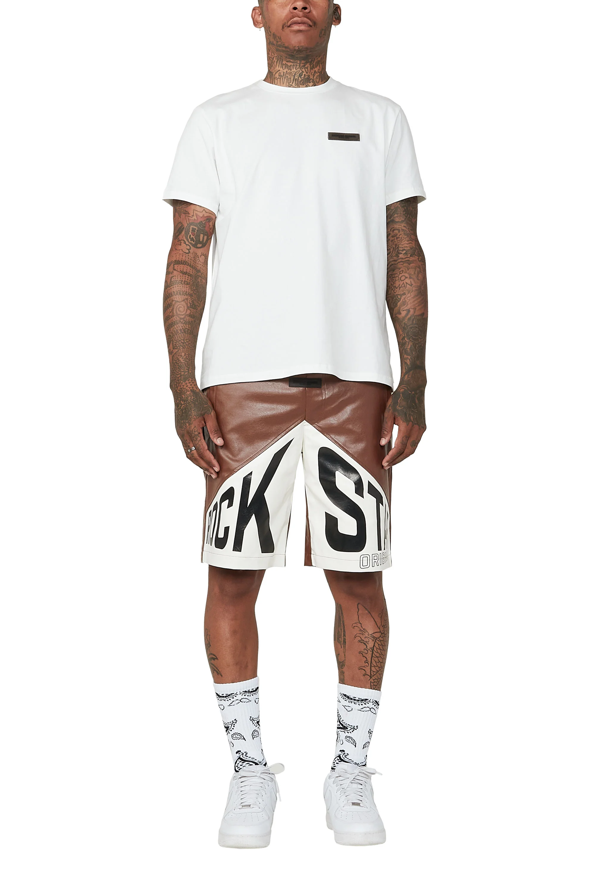 Zayn White Graphic Short Set - Image 6