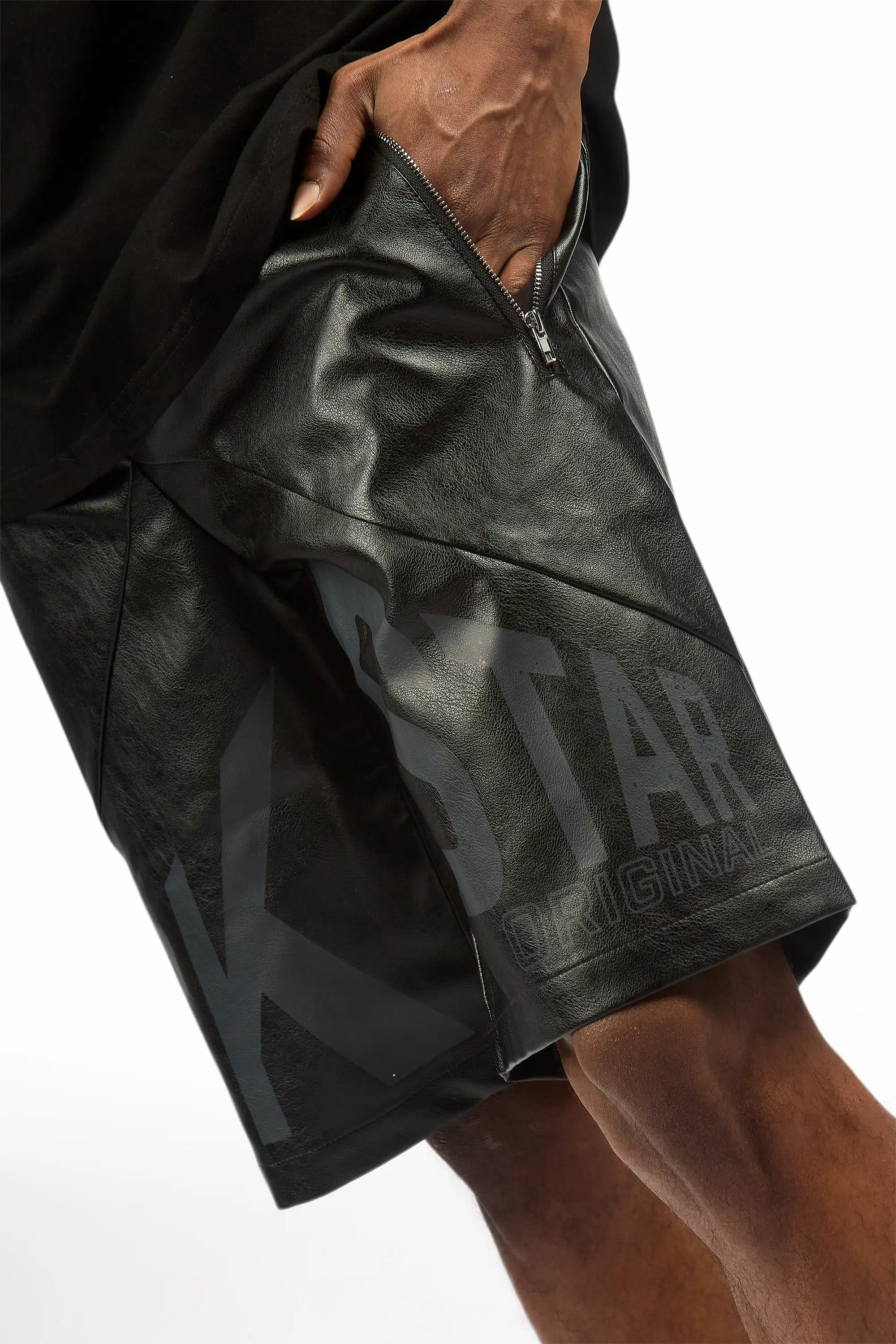 Zayn Black Graphic Short Set - Image 3