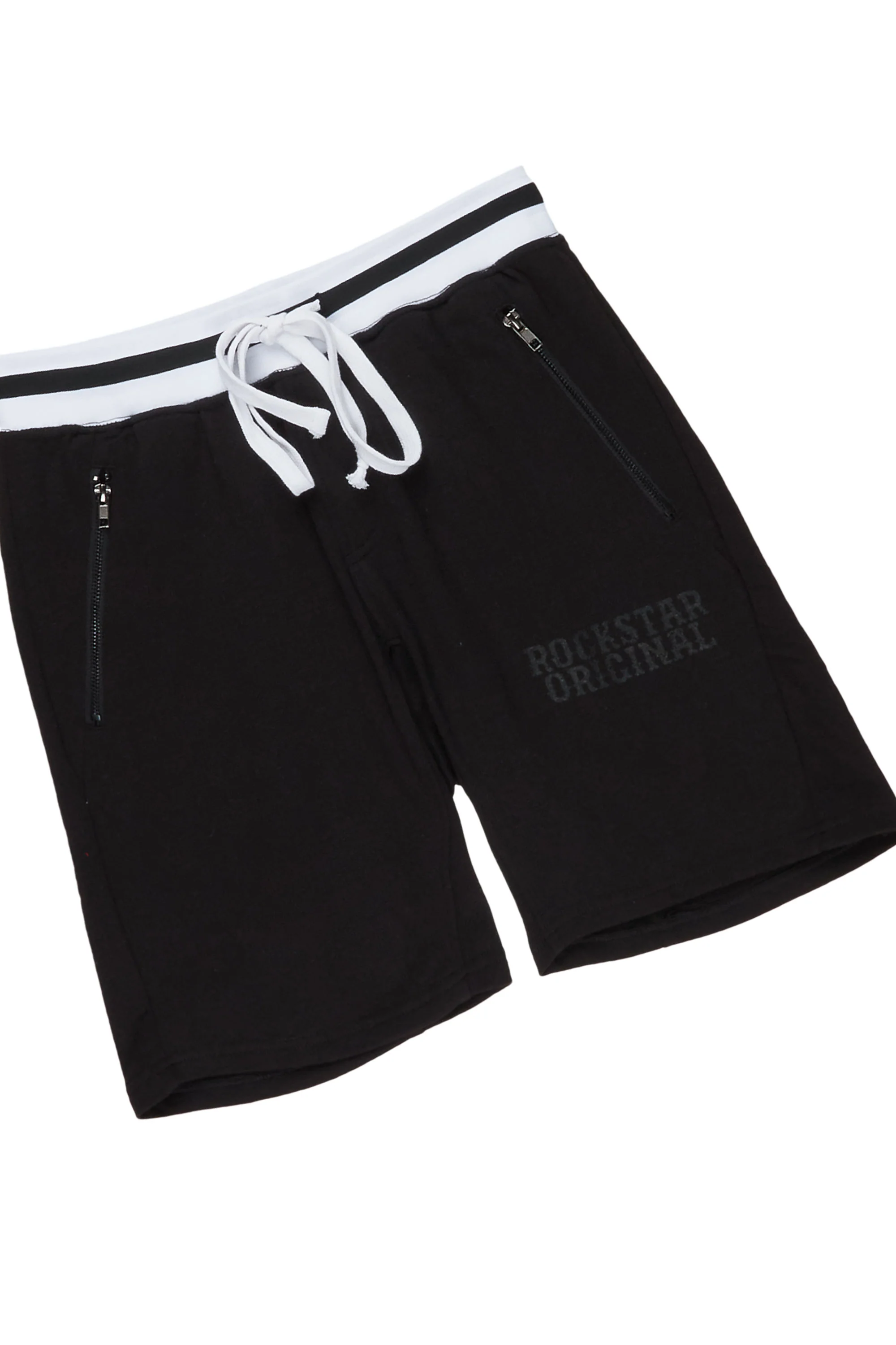 Osman Black Graphic T-Shirt Short Set - Image 3