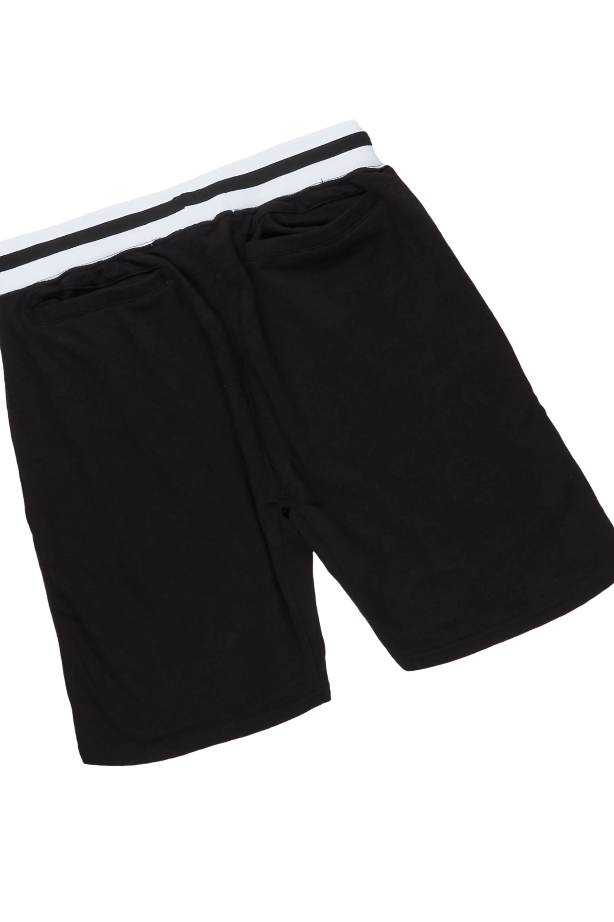 Osman Black Graphic T-Shirt Short Set - Image 4
