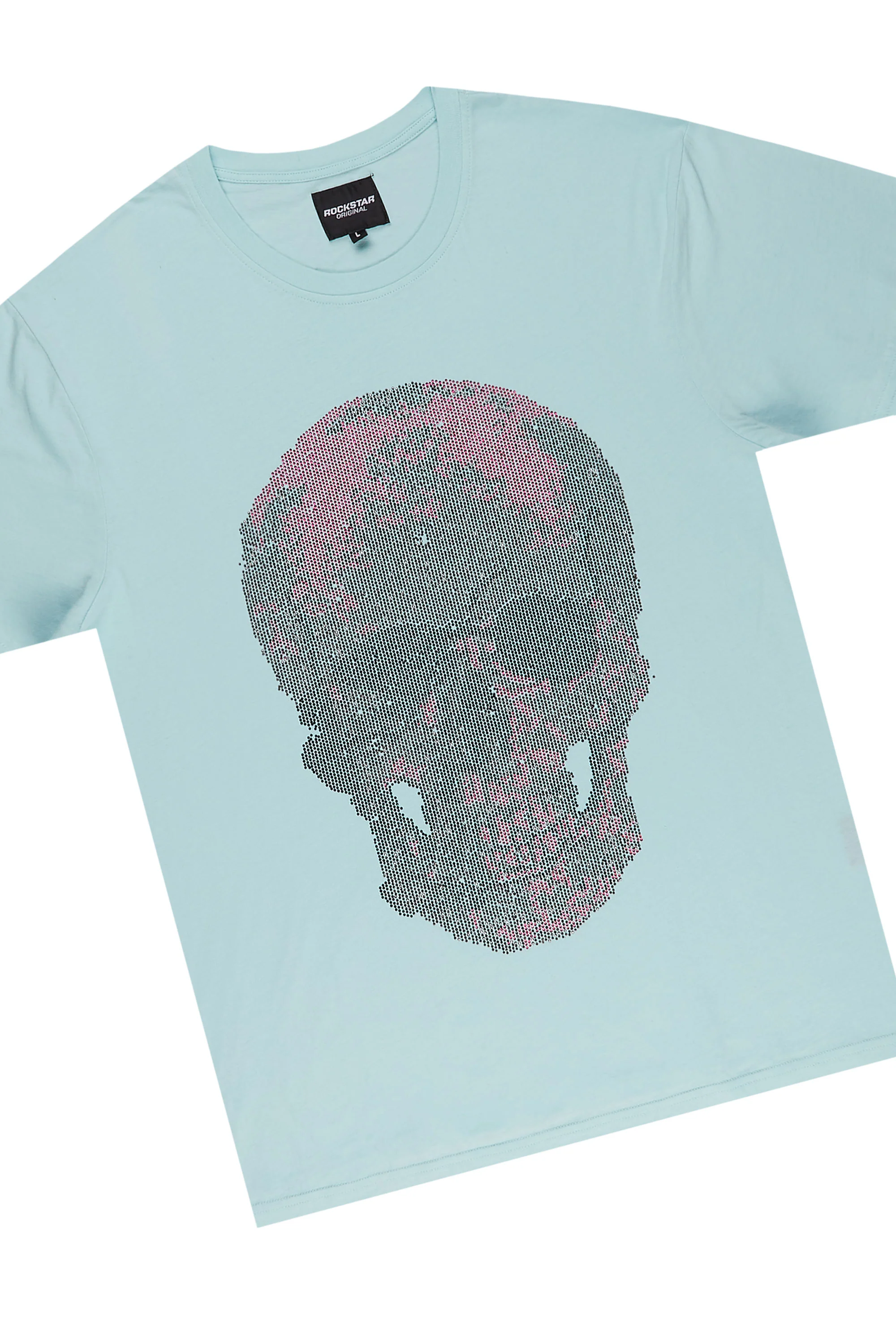 Ocean Aqua Graphic T-Shirt Short Set - Image 2