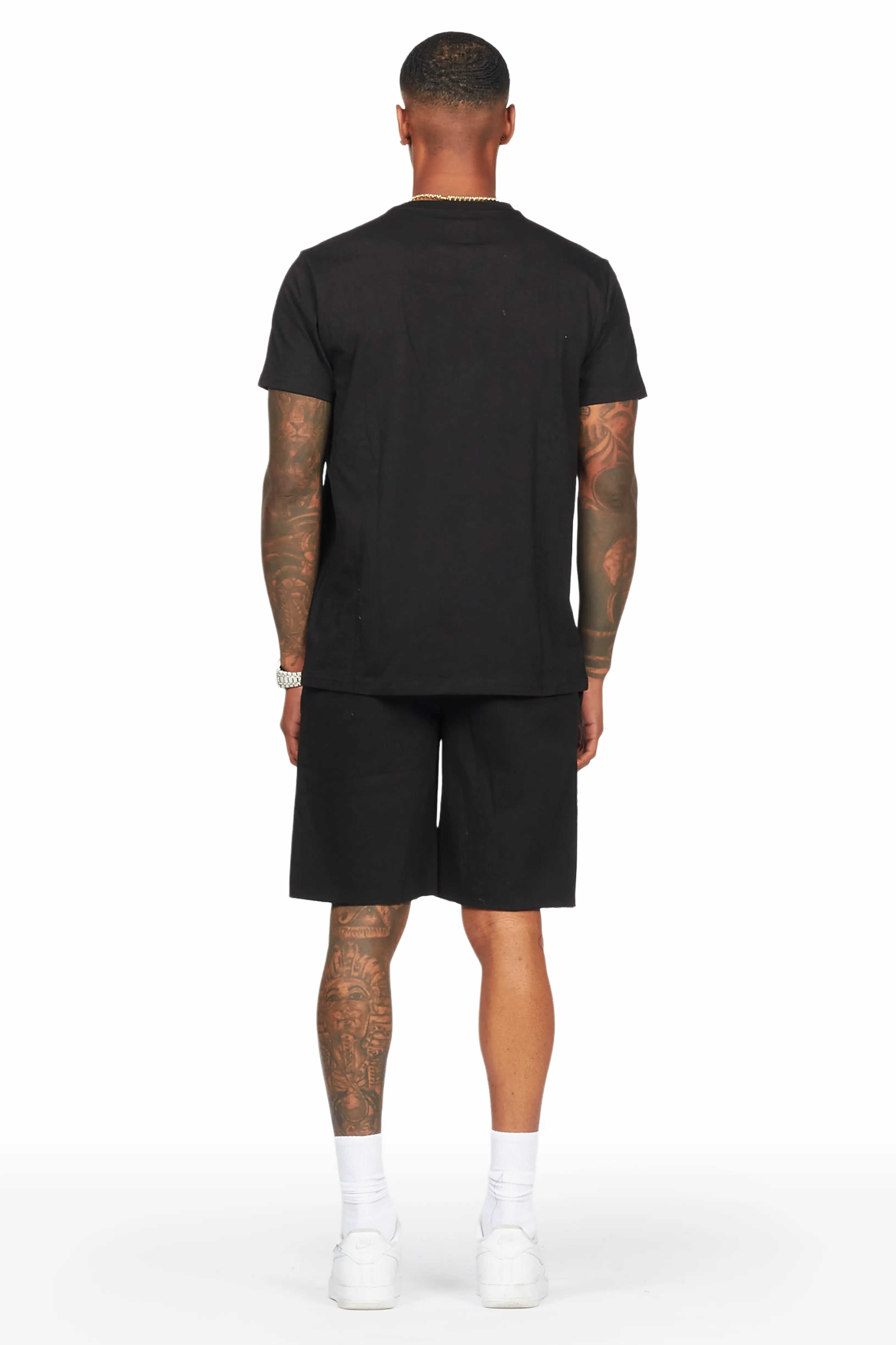 Oberon Black T-Shirt/Short Set - Image 5