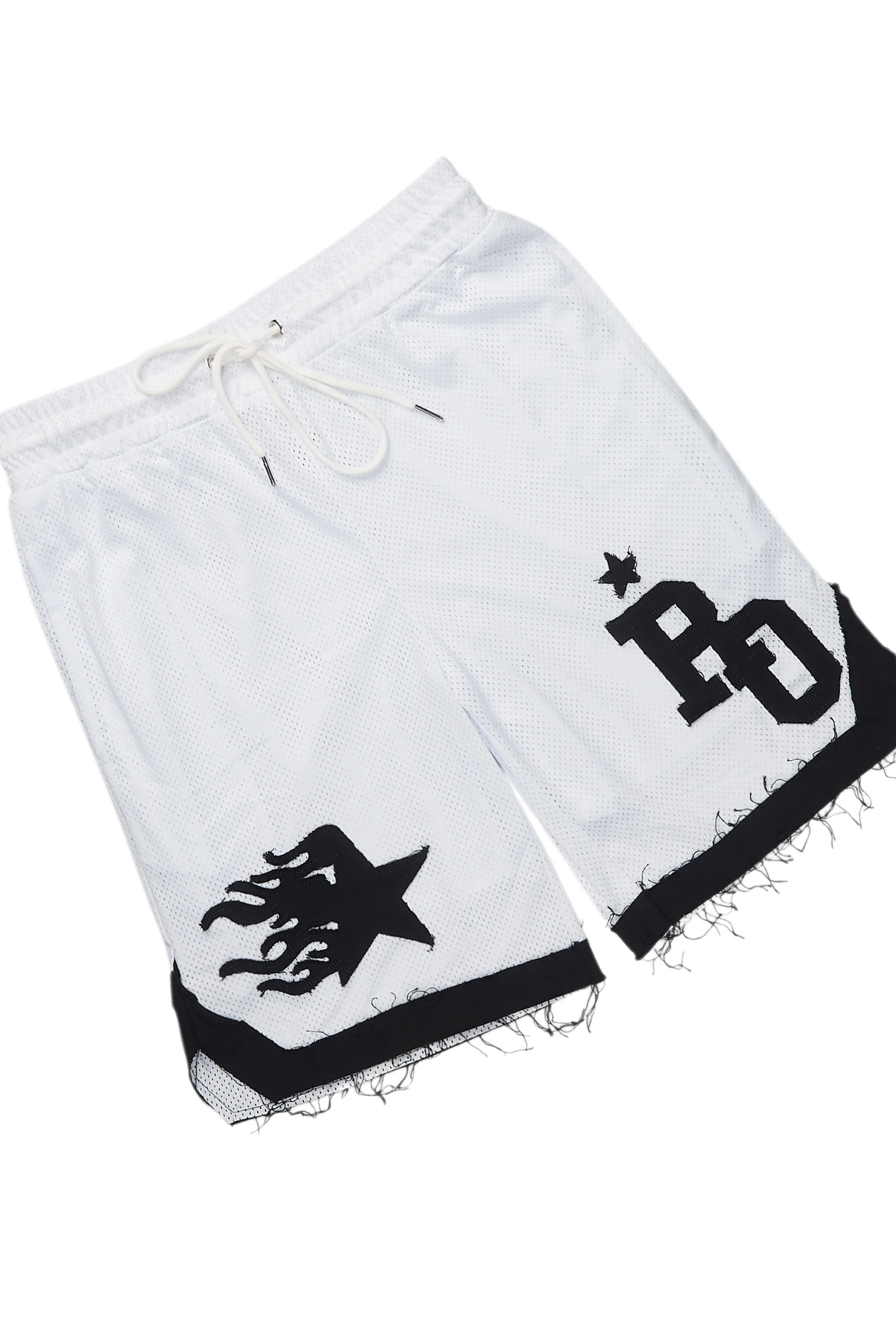 Pluton White Mesh T-Shirt/Short Set - Image 10