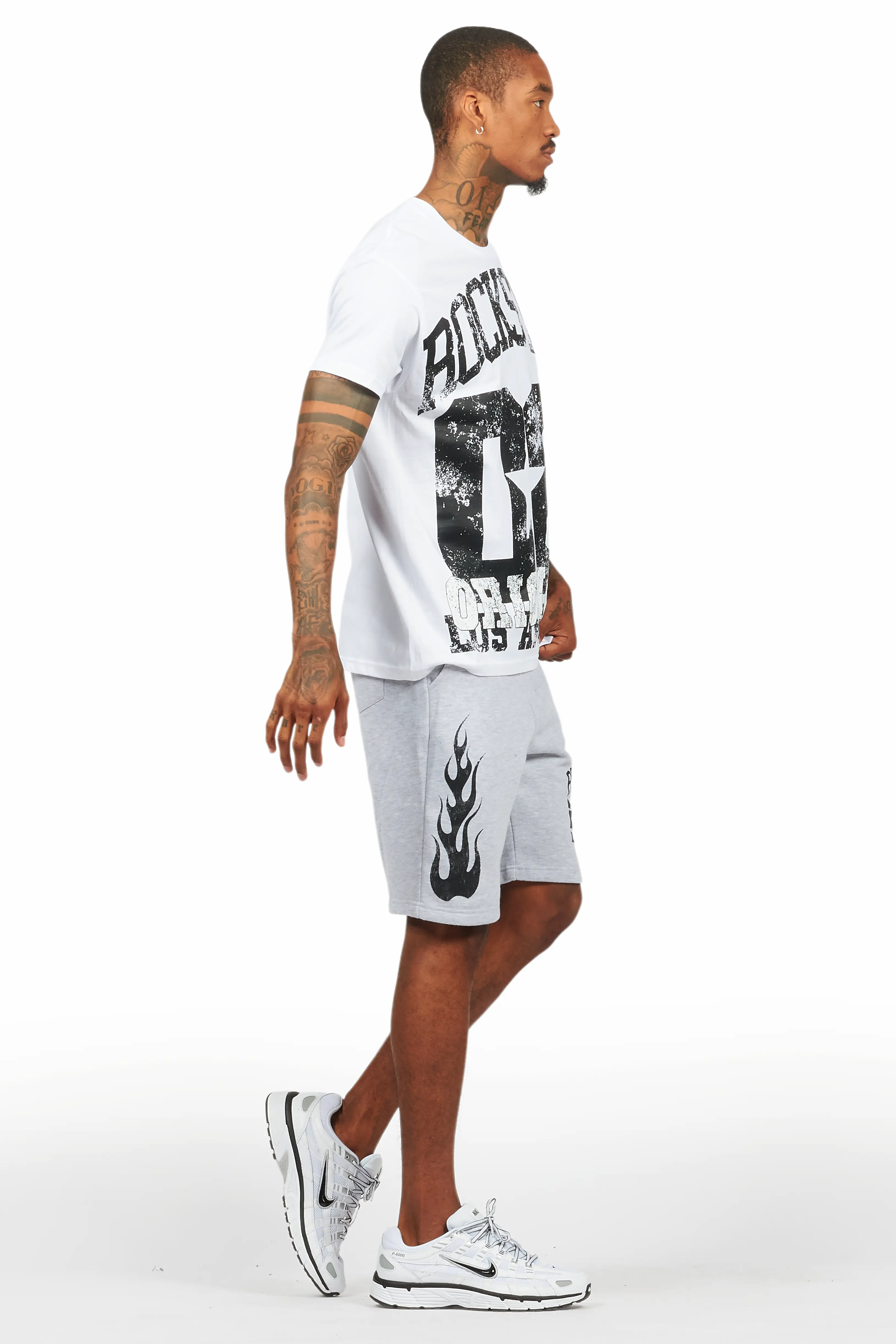 Edel White T-Shirt Short Set - Image 3