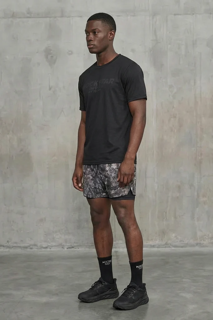 Strength Black/Grey T-Shirt Short Set - Image 3