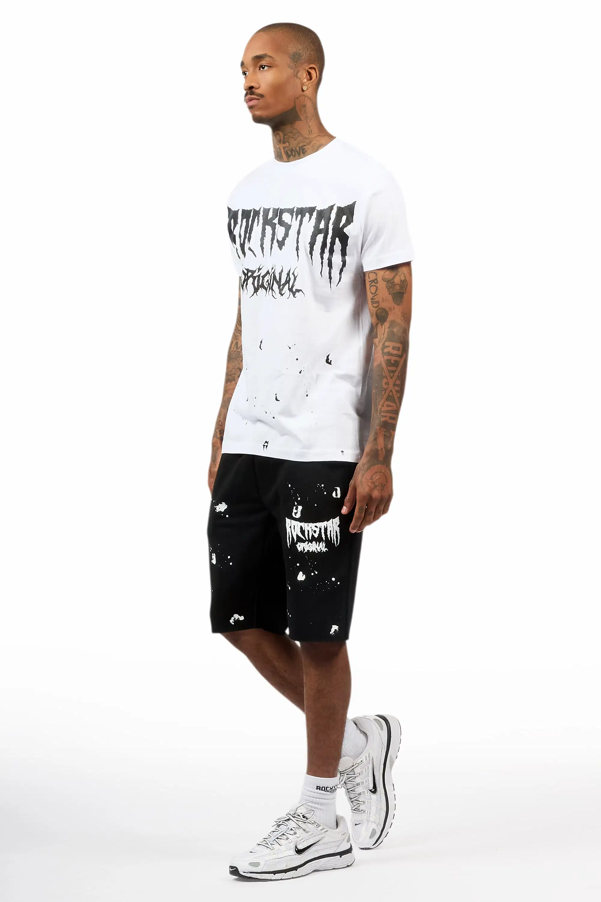 Twinkle White/Black T-Shirt/Short Set - Image 5
