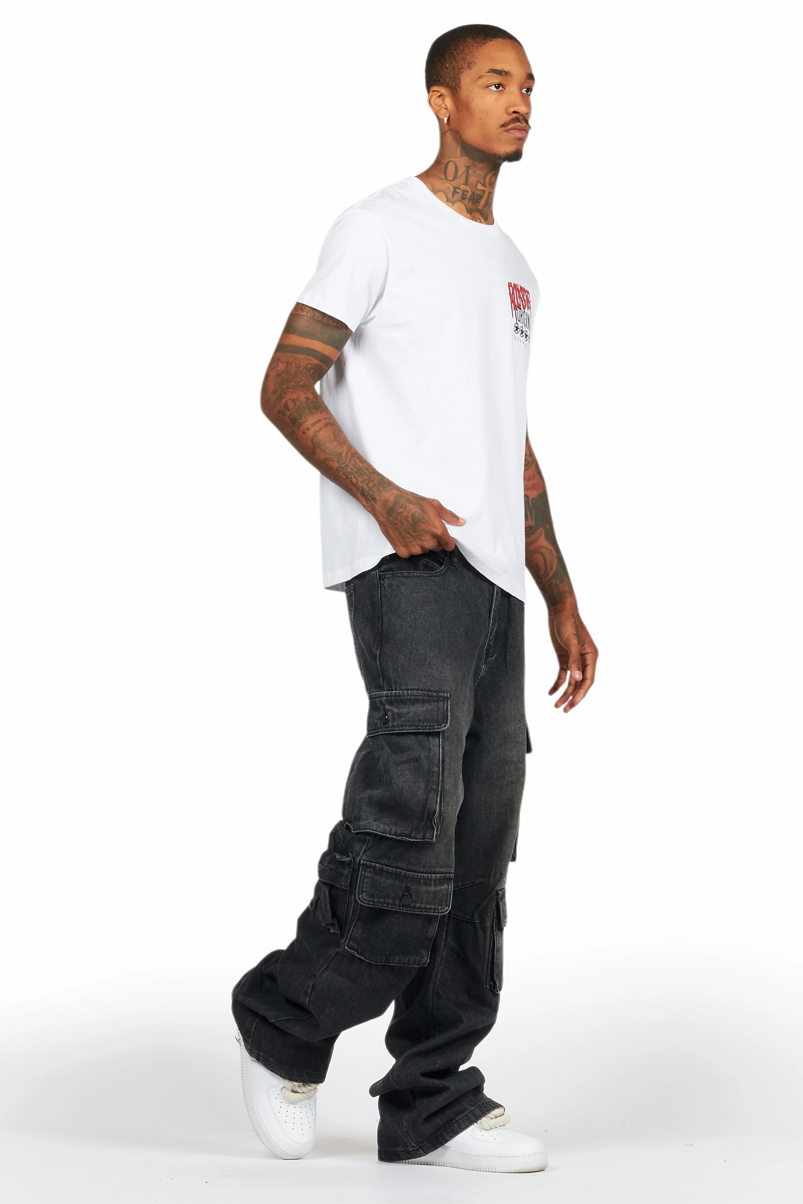 Wizzurd White Graphic T-Shirt - Image 6