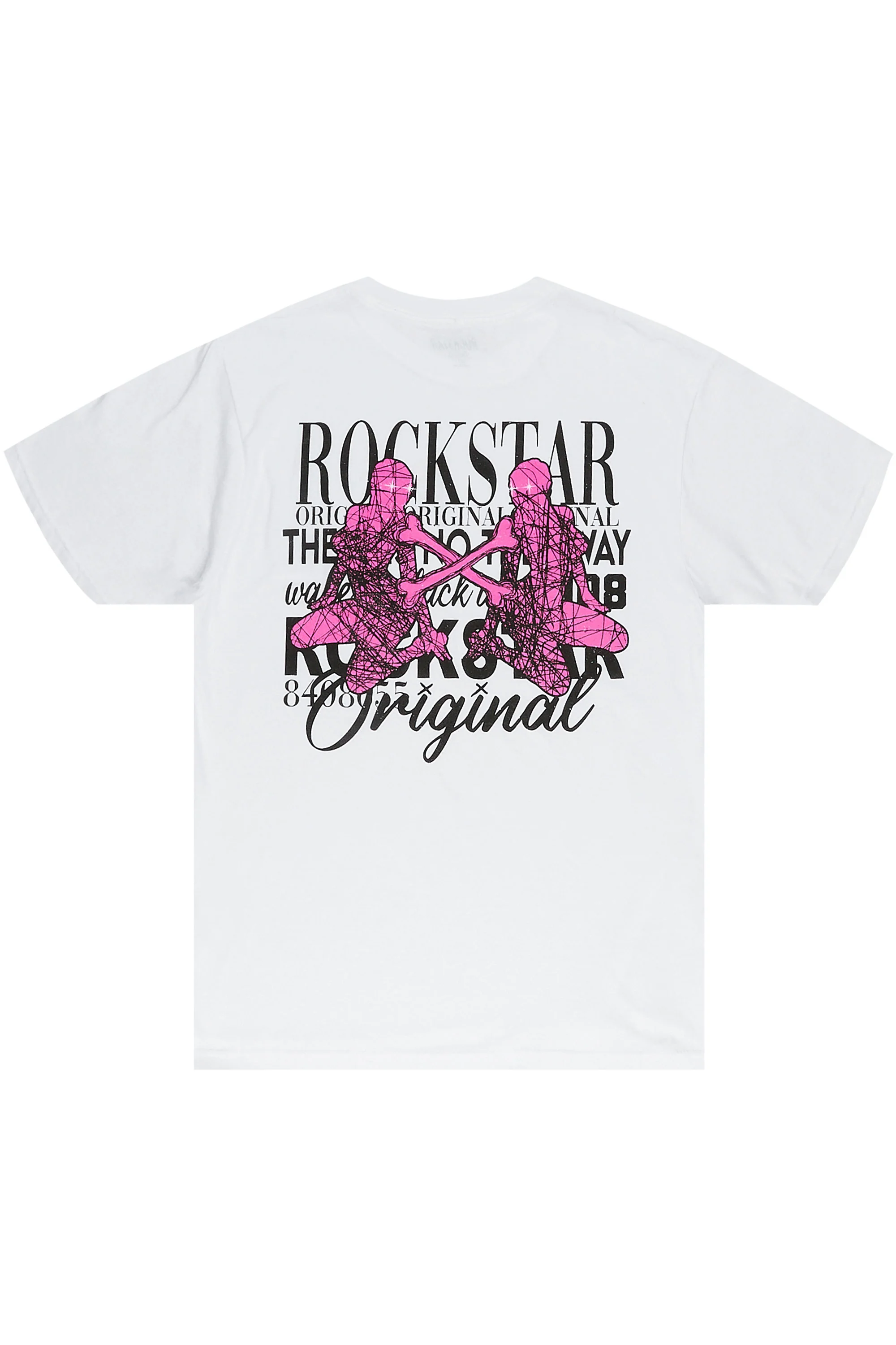Cylens White Graphic T-Shirt