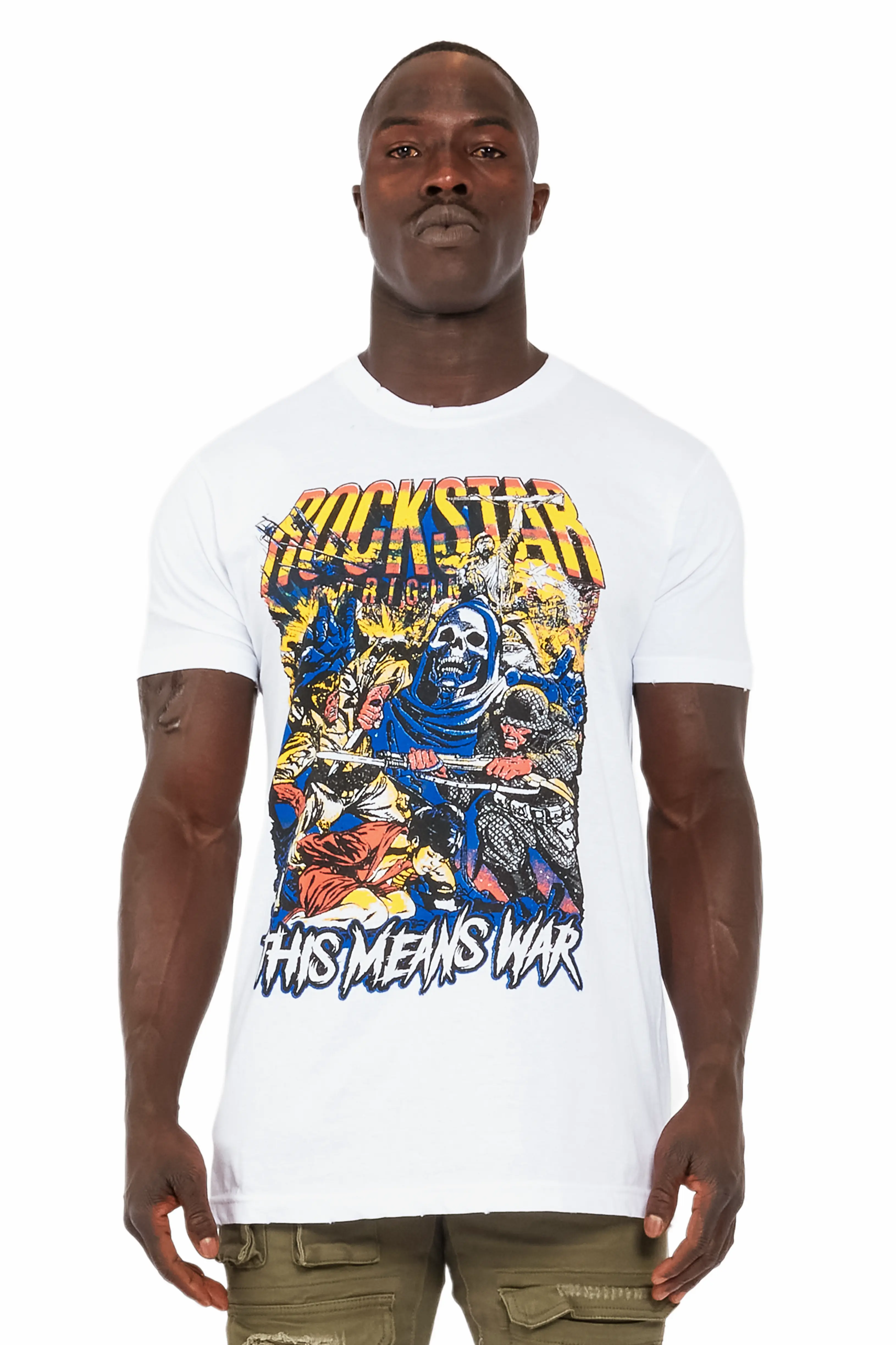 Normandie White Graphic T-Shirt - Image 2