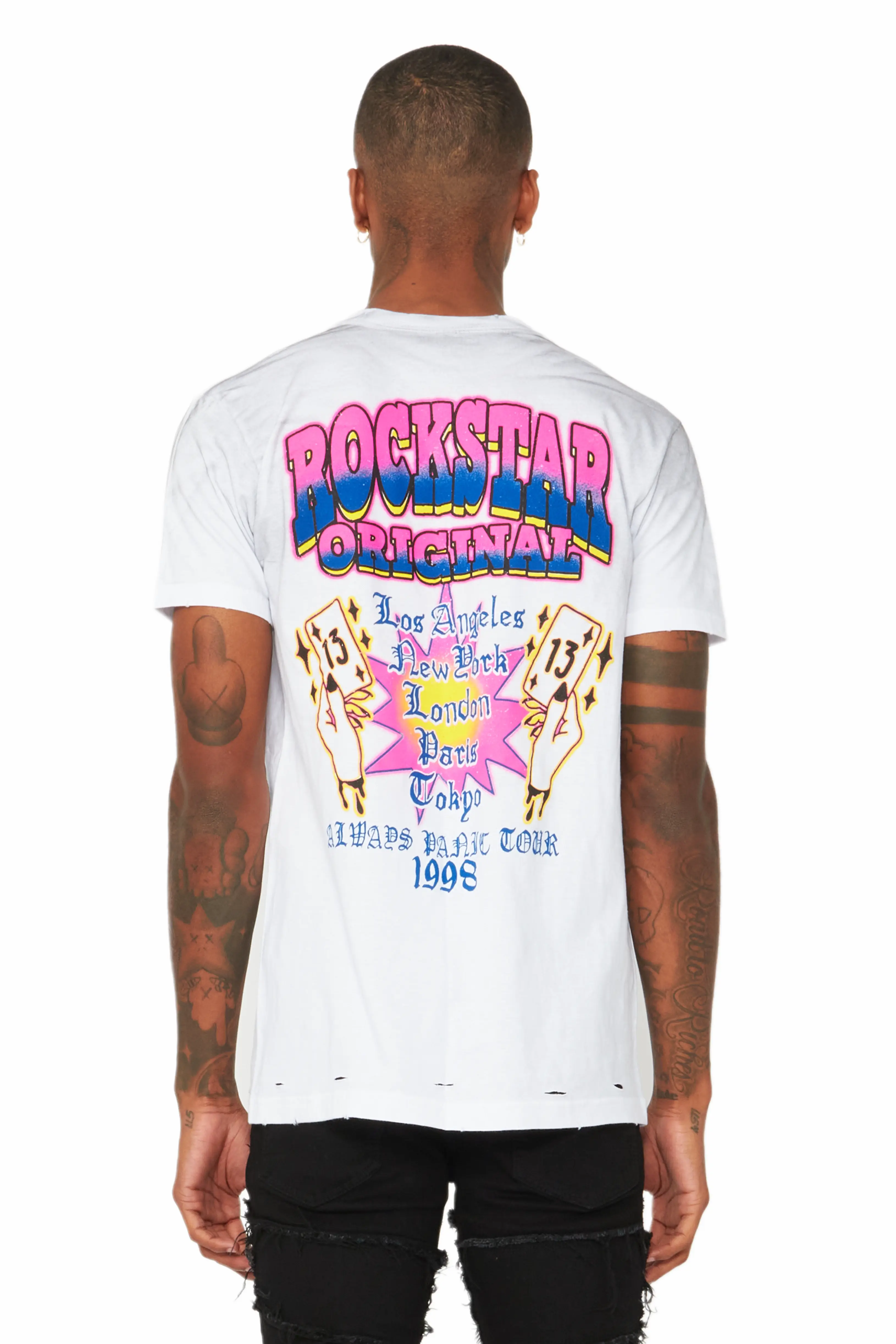 Switchin White Graphic T-Shirt - Image 3