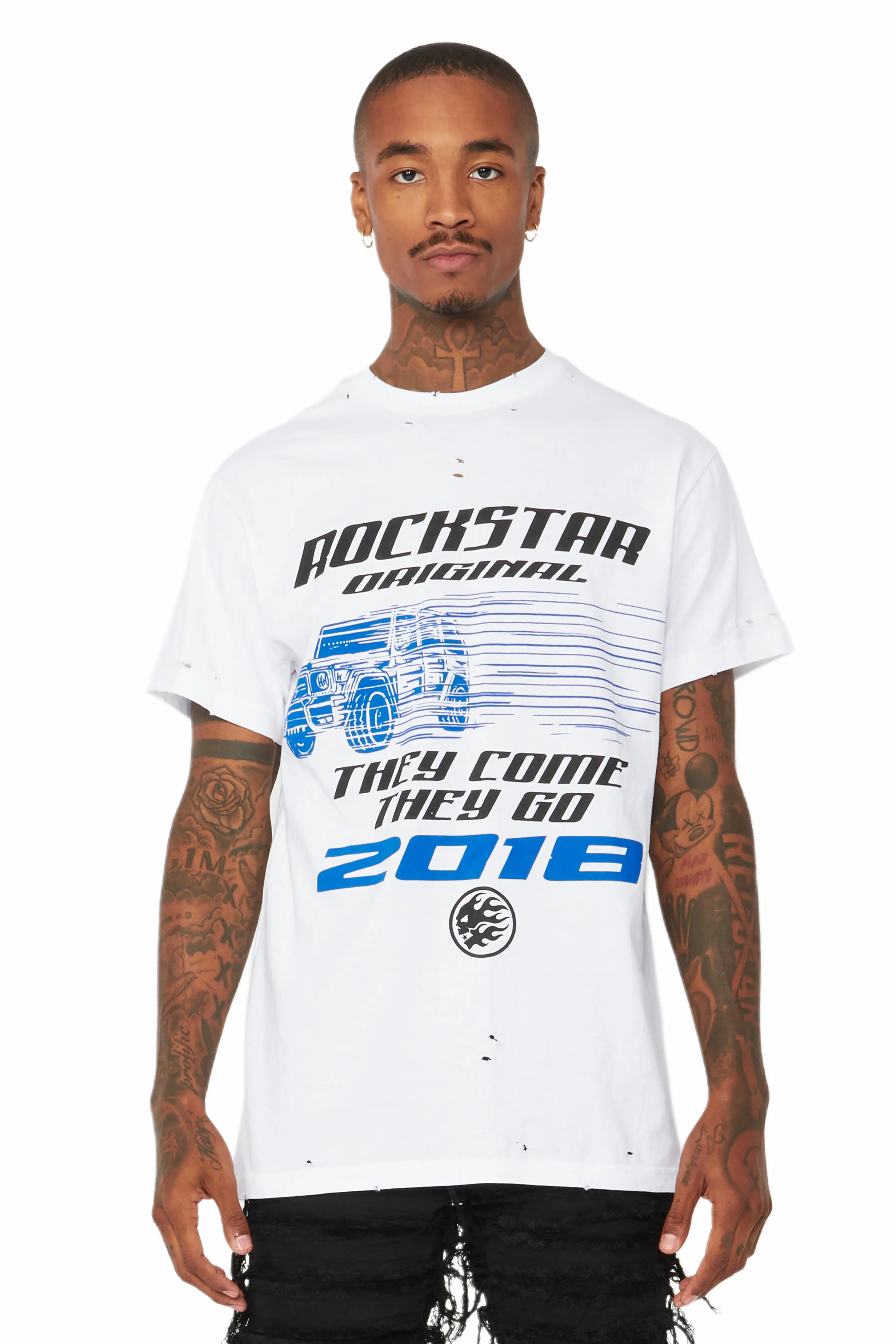 Jago White Graphic T-Shirt - Image 2