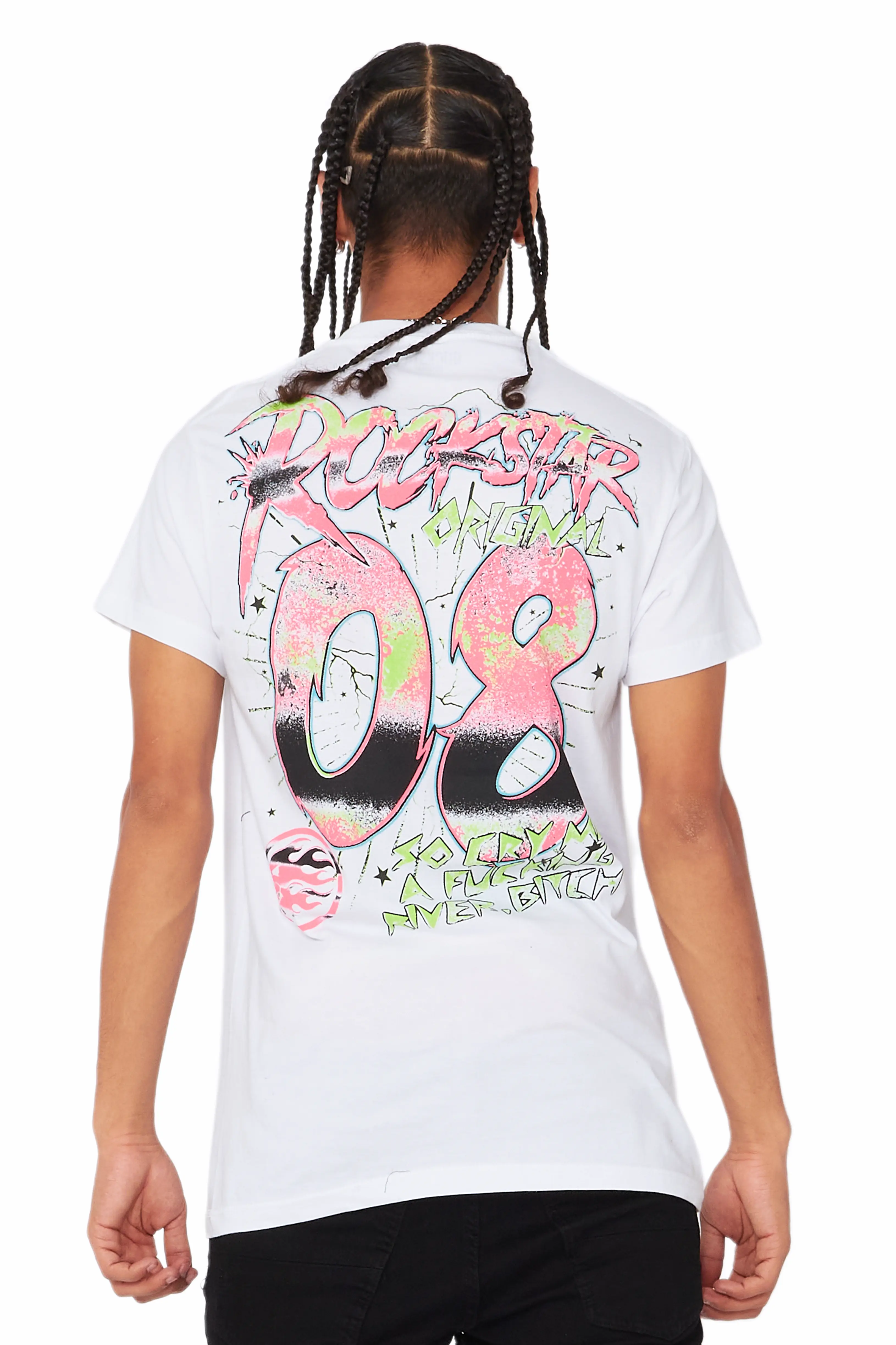 Ciro White Graphic T-Shirt - Image 3