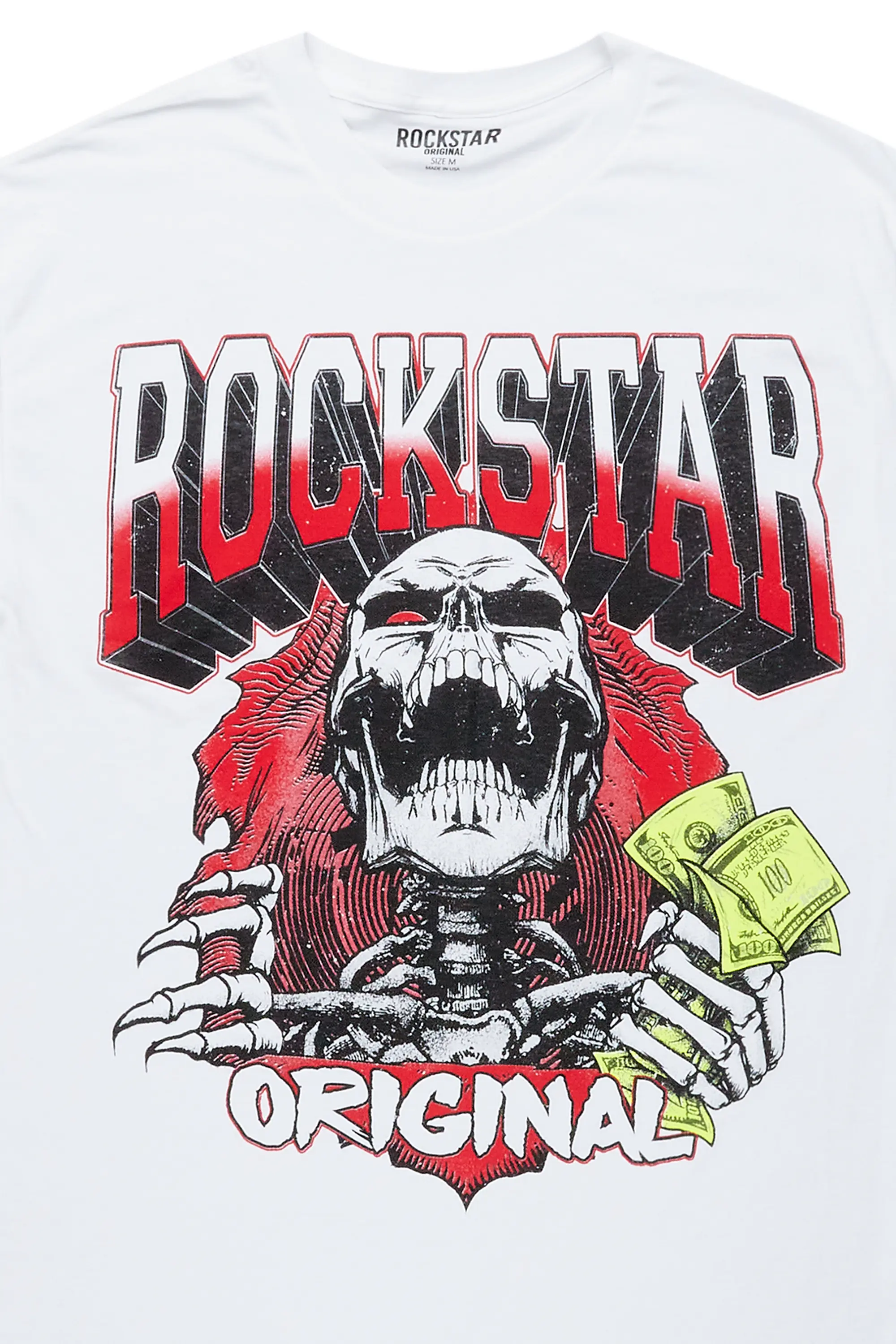 Zytron White Graphic T-Shirt - Image 2