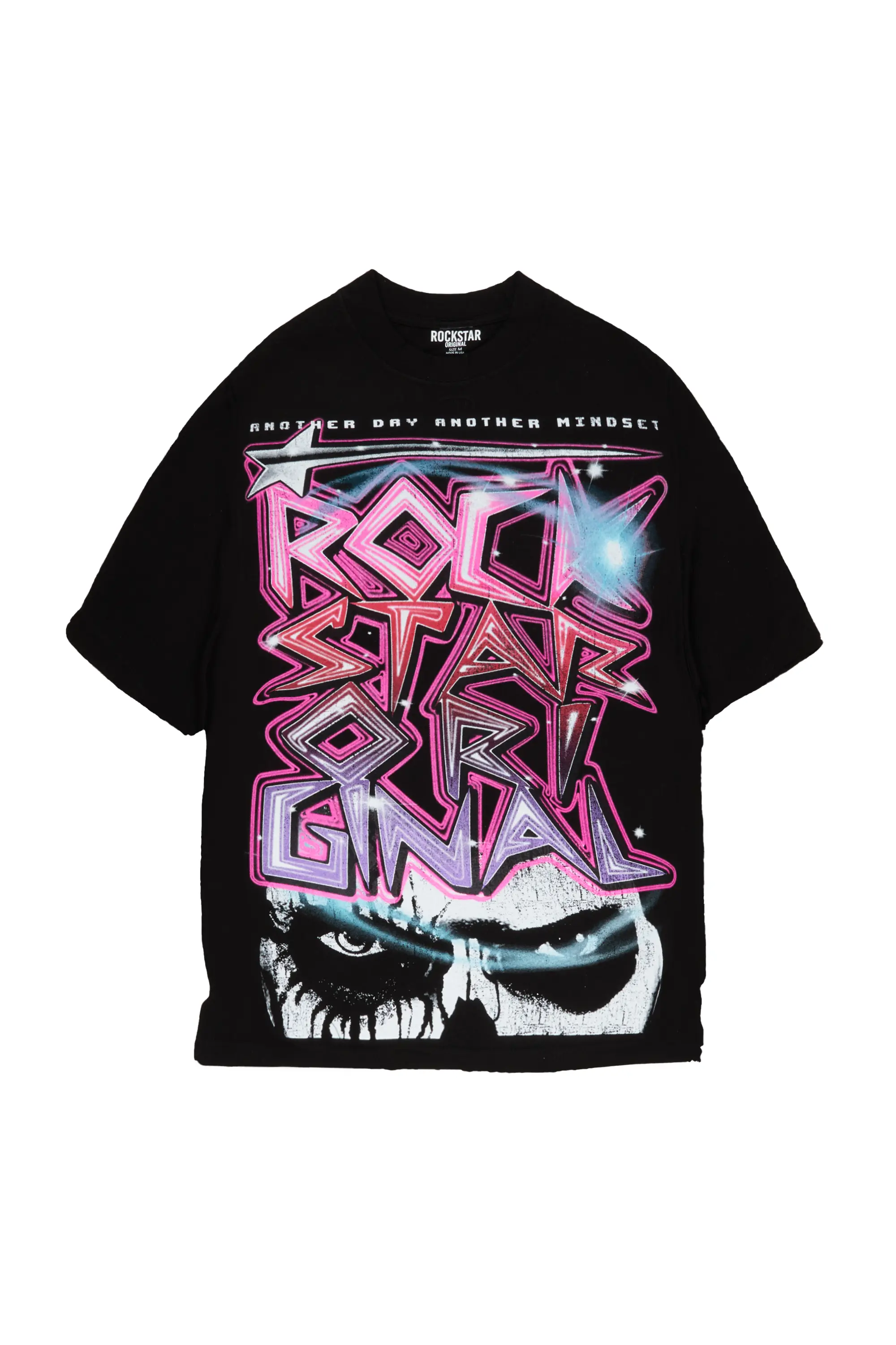 Krog Black Oversized Graphic T-Shirt - Image 3