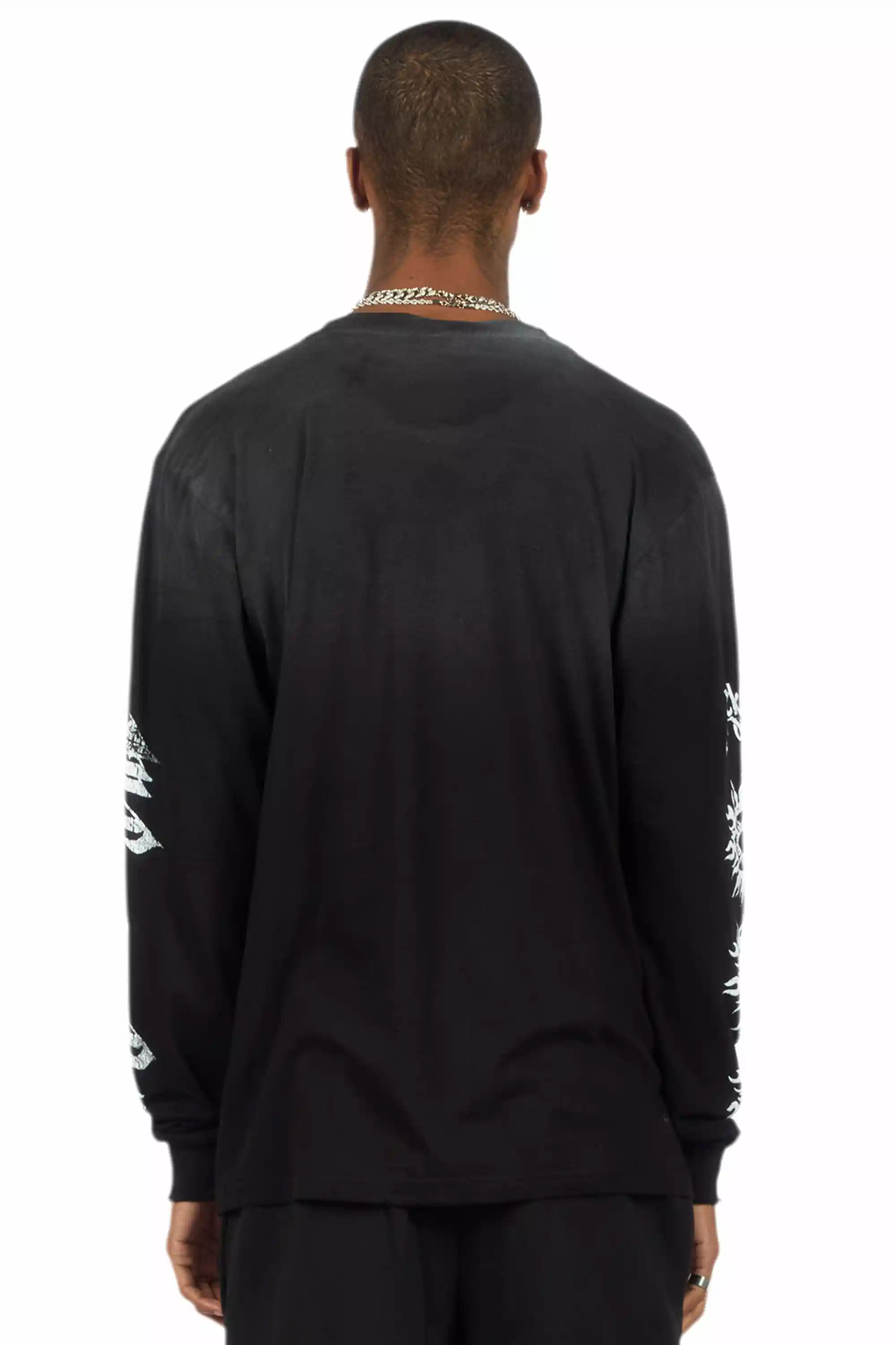 All Seeing Eyes Black Long Sleeve Graphic T-Shirt - Image 7