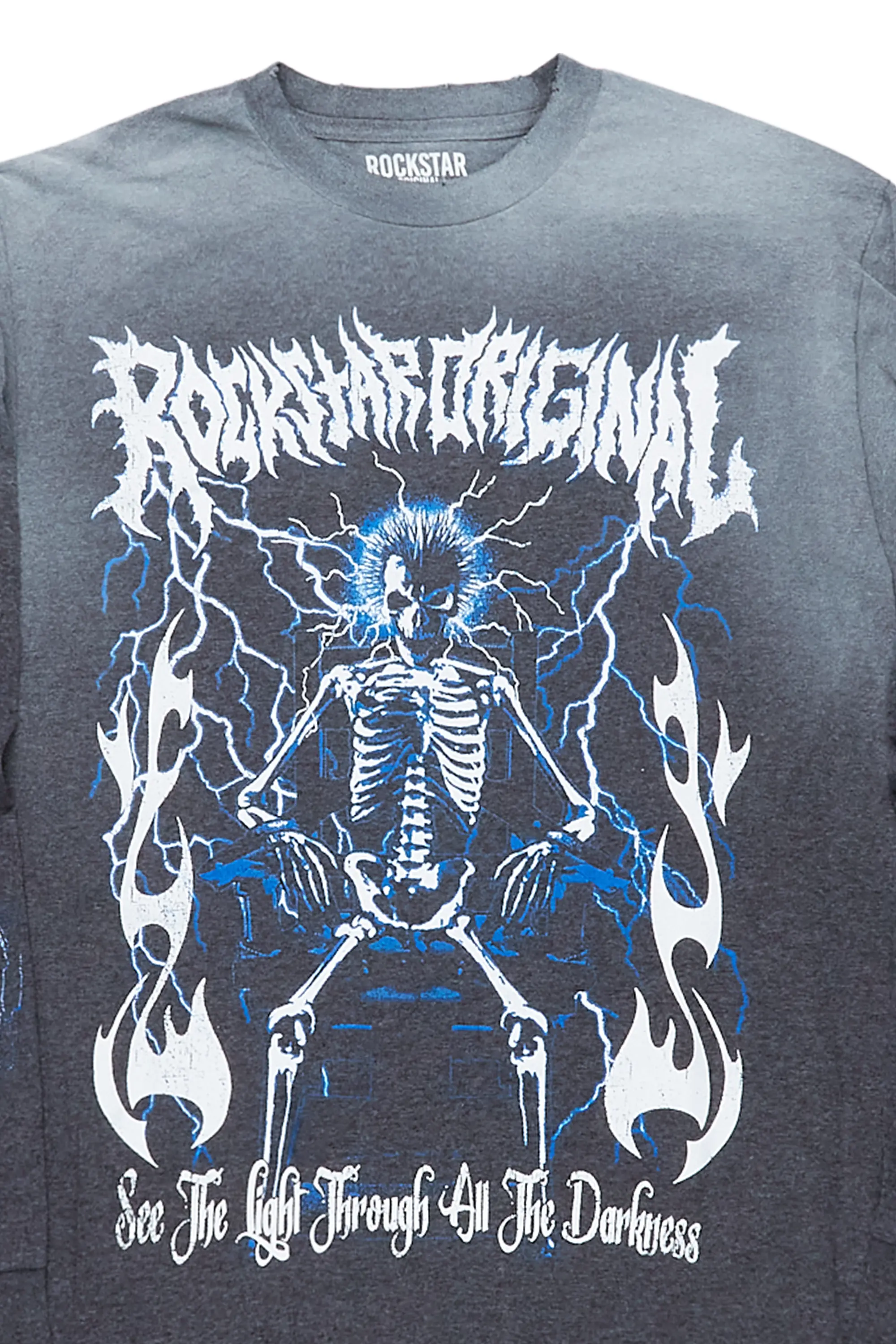 Exodus Charcoal Long Sleeve Graphic T-Shirt - Image 2