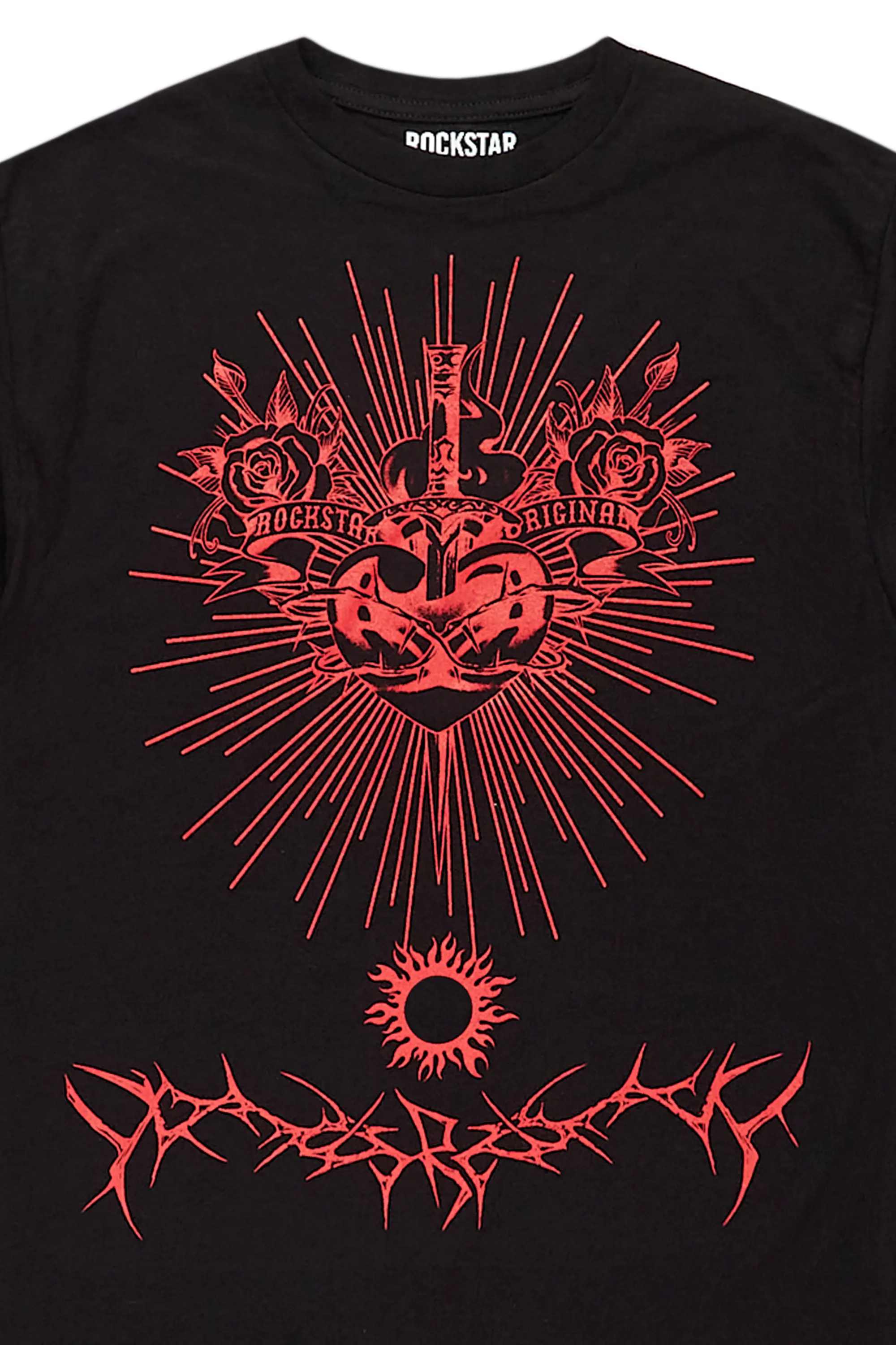Leander Black Graphic T-Shirt - Image 3