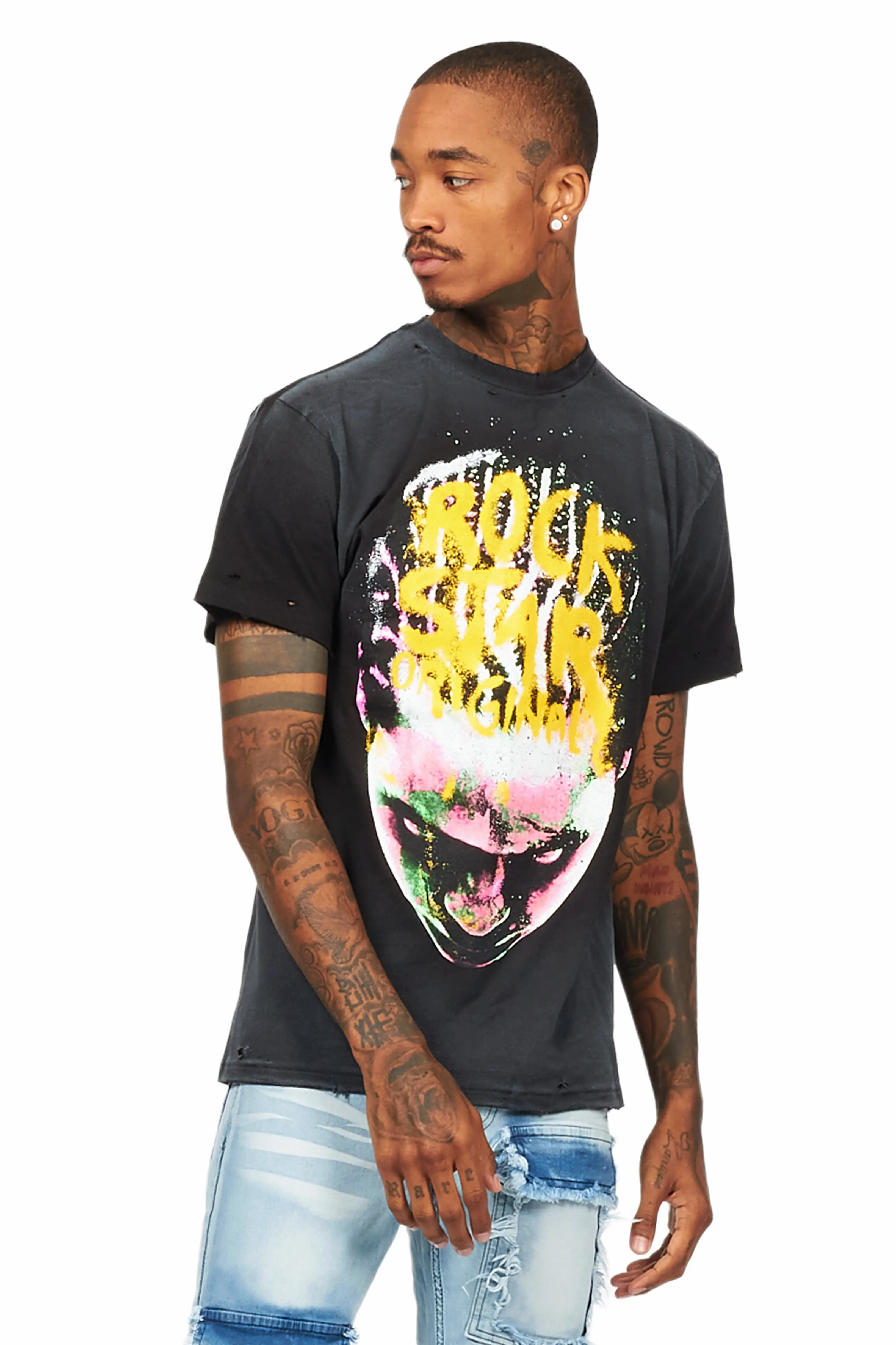 Rafe Black Graphic T-Shirt - Image 4